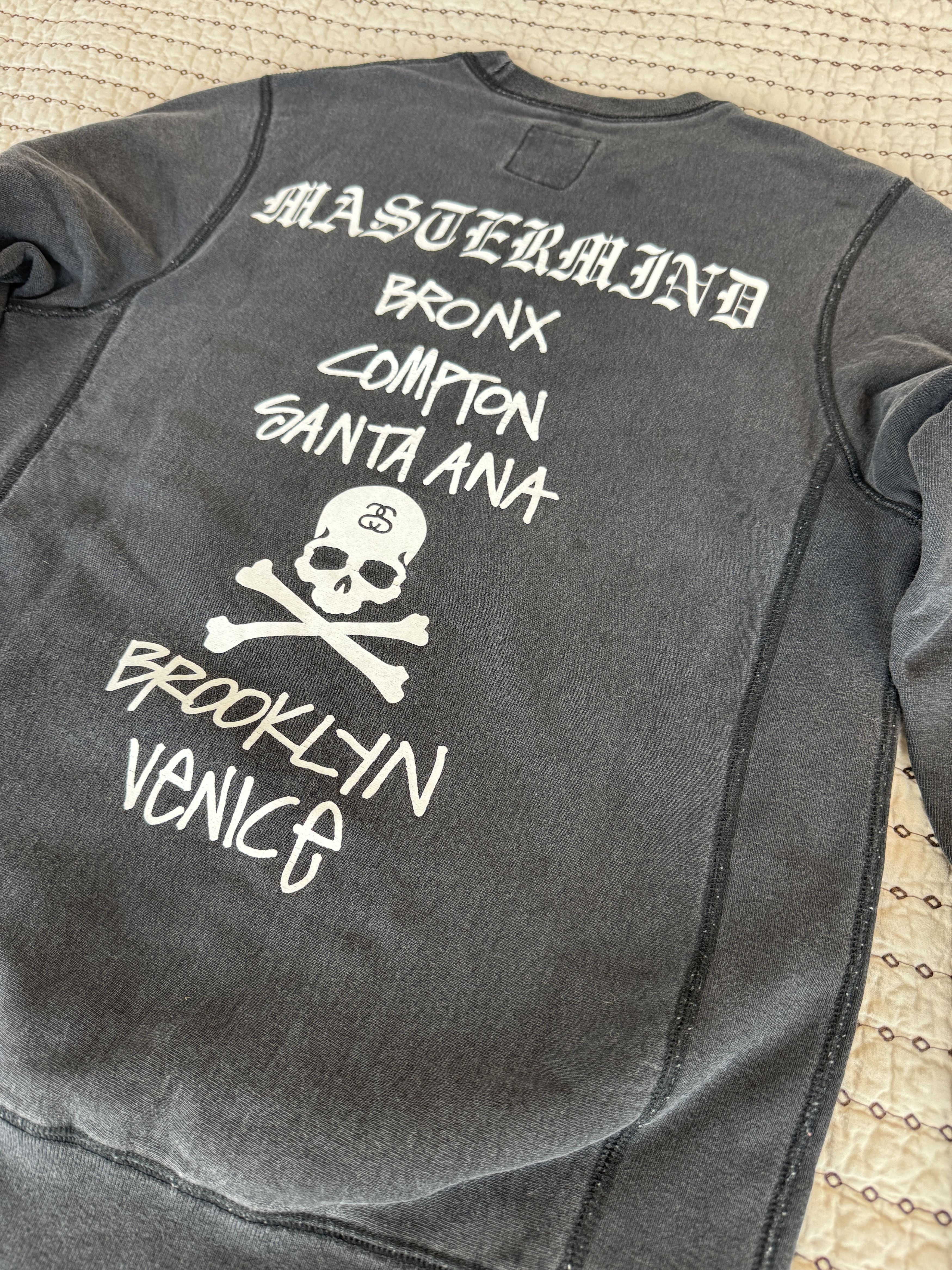 Mastermind Japan × Stussy STUSSY X MASTERMIND JAPAN CREWNECK SWEATSHIRT BLACK SMALL Size US S / EU 44-46 / 1 - 6 Thumbnail