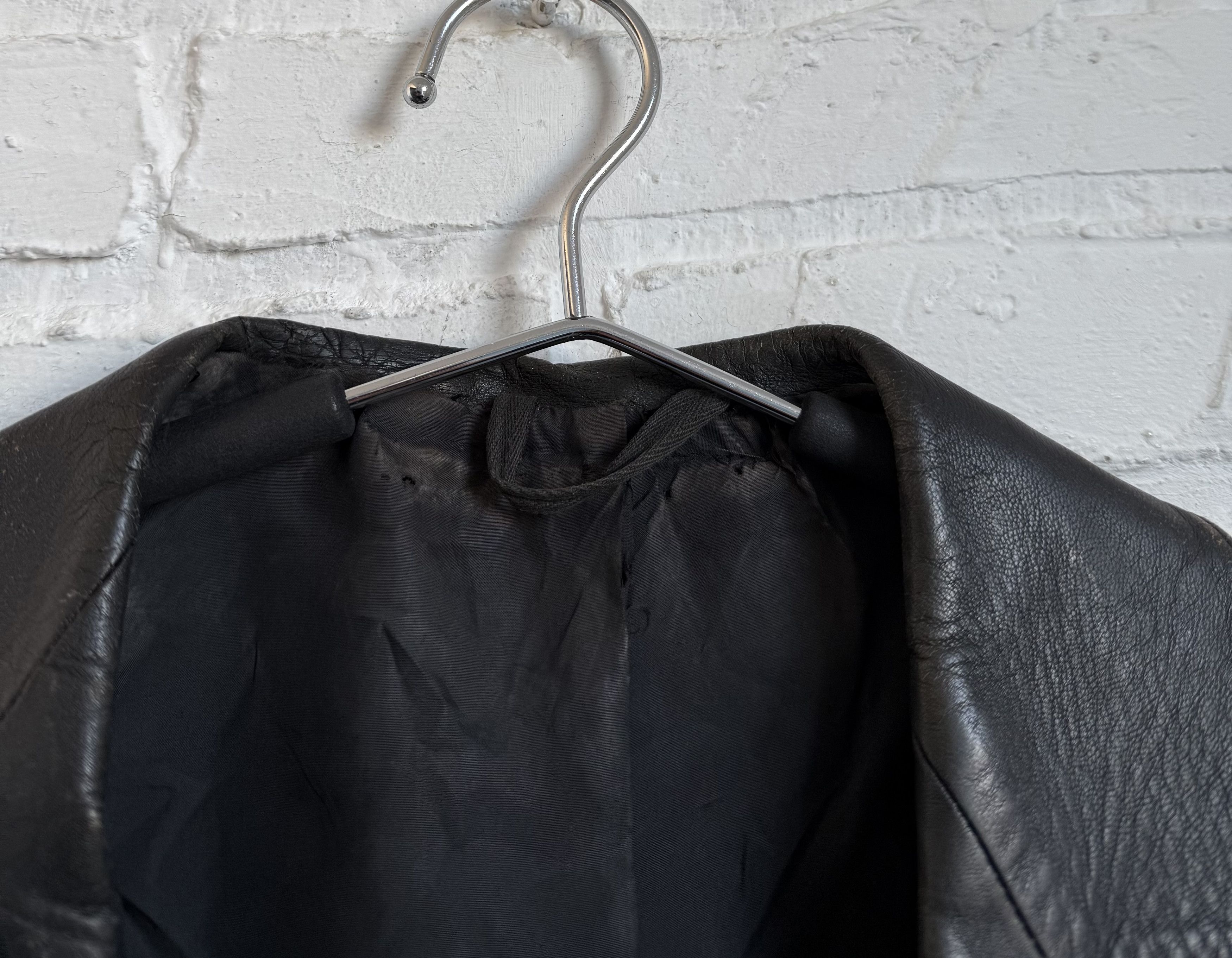 Other Vintage 60s 70s Cabretta Skins Distressed leather jacket Size US S / EU 44-46 / 1 - 5 Thumbnail