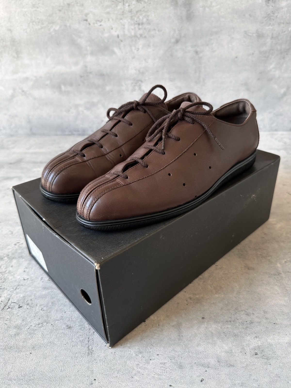 Issey Miyake 1990s PLEGADA LEATHER SHOES Size US 8 / EU 41 - 16 Thumbnail