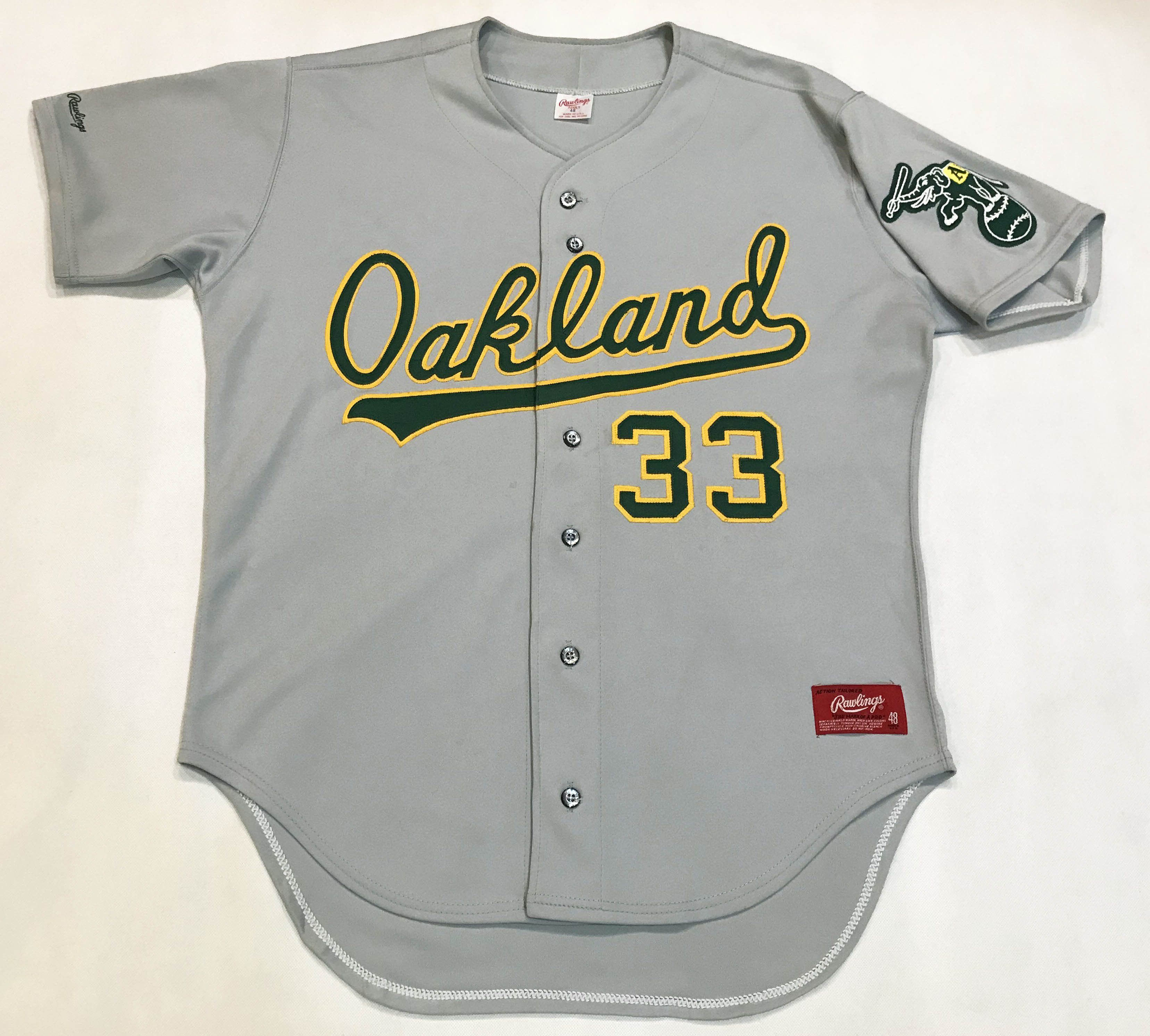 Vintage Vintage Rawlings MLB Oakland Athletics CANSECO #33 Jersey Size US L / EU 52-54 / 3 - 1 Thumbnail