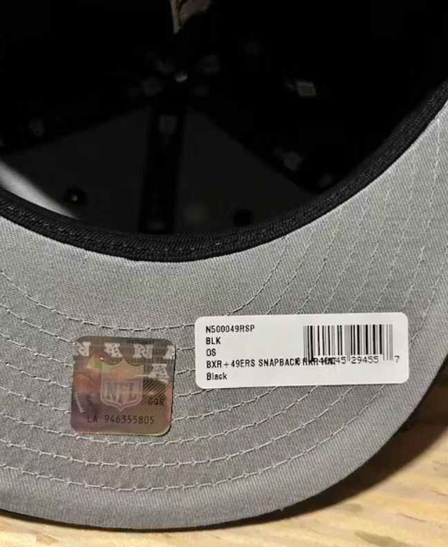 Born X Raised × NFL NEW ERA NFL + 49ERS SNAPBACK ROCKER HAT: BLACK Size ONE SIZE - 4 Thumbnail