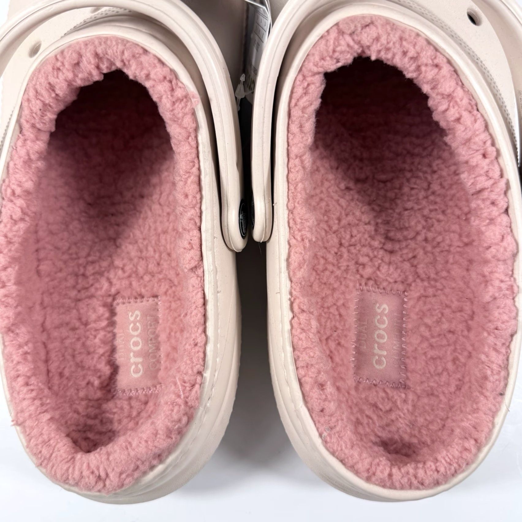 Crocs Crocs Classic Fuzzy Lined Clogs Men Quartz Rubber Slip-On Casual Size 12 Pink Size US 12 / EU 45 - 7 Thumbnail