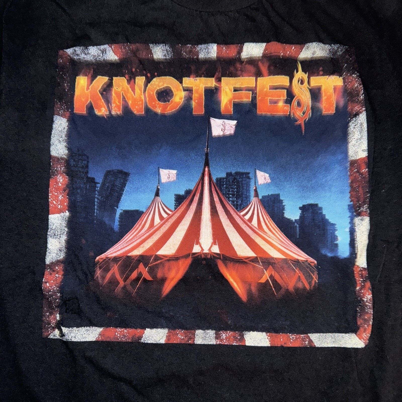 Band Tees × Vintage 2017 Knotfest T-Shirt Black M Rob Zombie Marilyn Manson Size US M / EU 48-50 / 2 - 2 Thumbnail