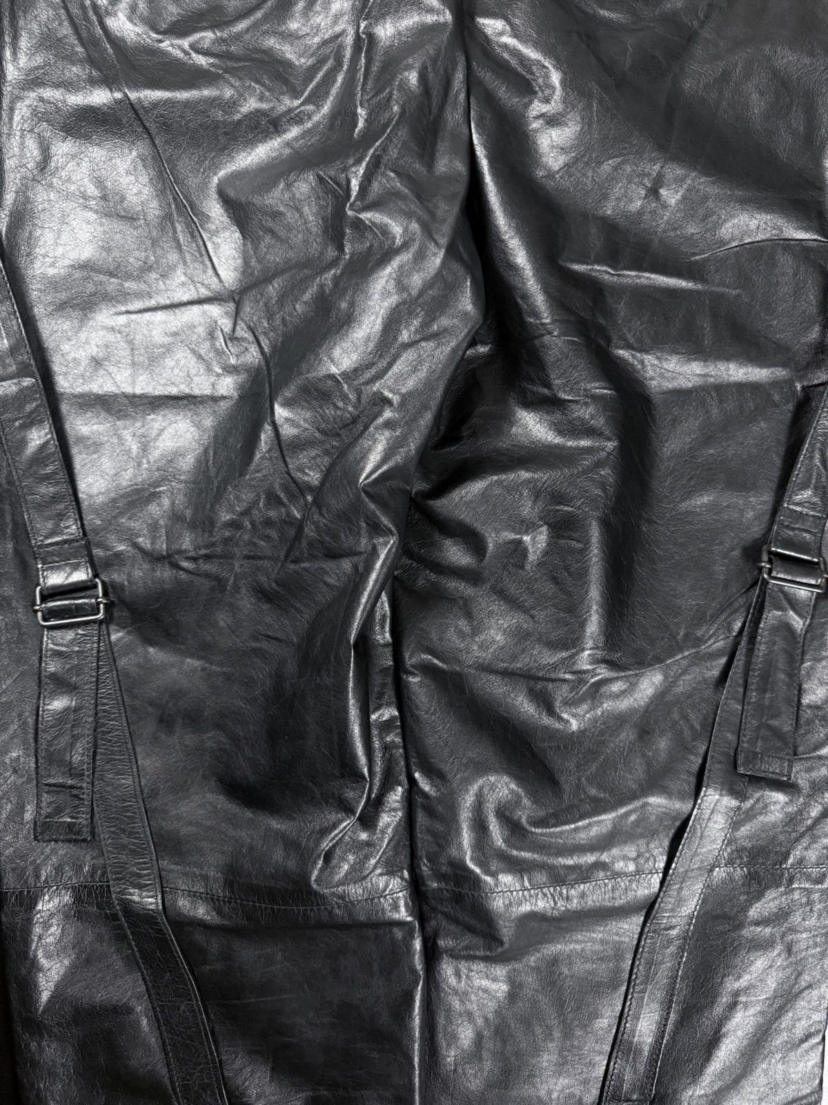 Ann Demeulemeester Ann Demeulemeester - Bondage Leather Pants Size US 31 - 3 Thumbnail