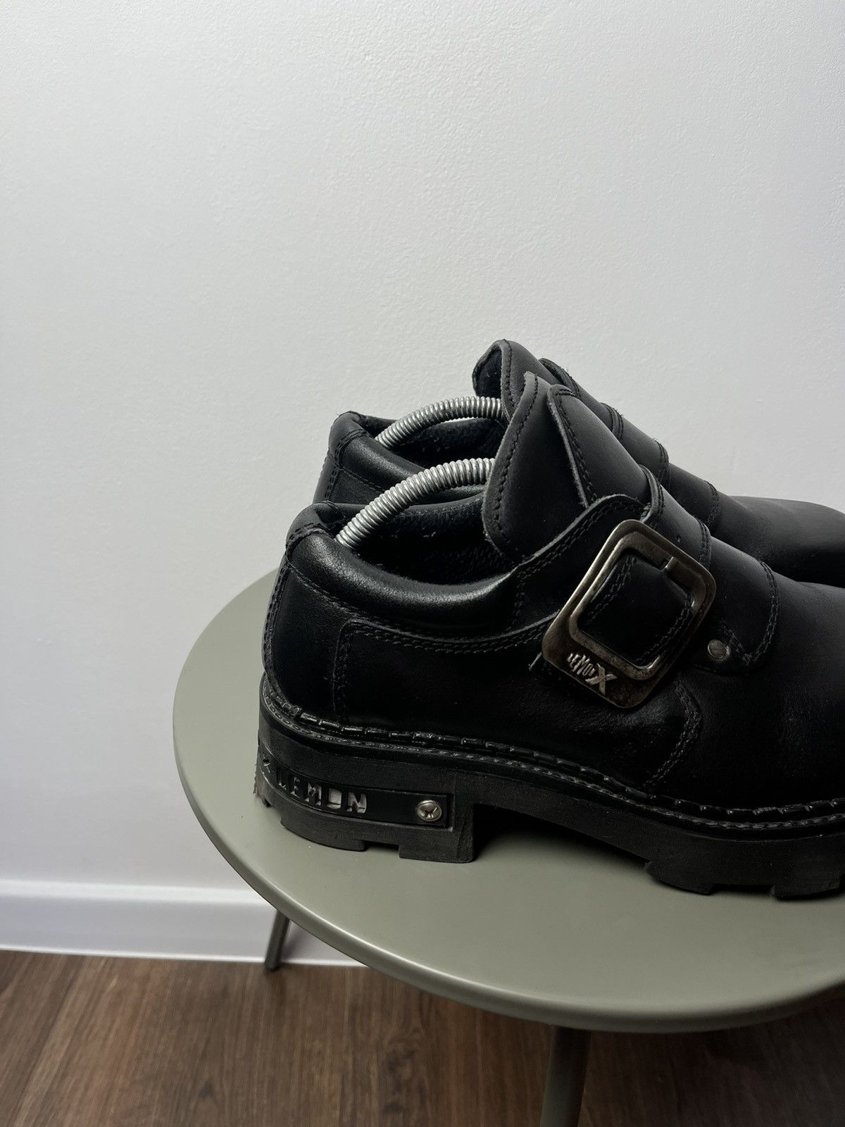 Japanese Brand Heavy Sole Buckle Boots – Platform Punk / Avant-Garde Opium Size US 10 / EU 43 - 3 Thumbnail