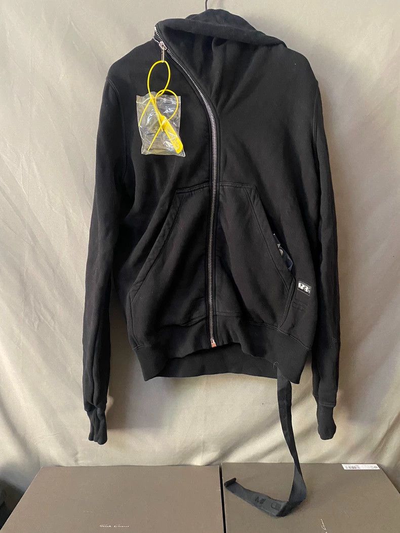 Rick Owens Rick Owens Black Hoodie with Long Ties Size US S / EU 44-46 / 1 - 1 Thumbnail