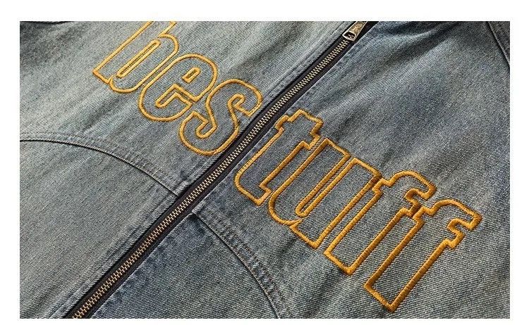 Vintage American vintage denim jacket bomber oversize y2k unisex Size US L / EU 52-54 / 3 - 10 Thumbnail
