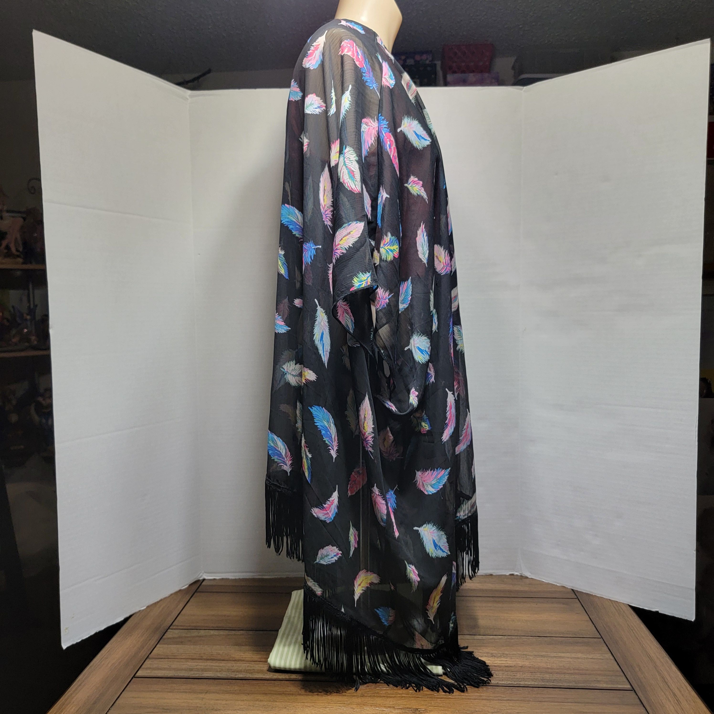 Other Xhilaration Sheer Cover Jacket w/Fringe- Size L/XL Size L / US 10 / IT 46 - 5 Thumbnail