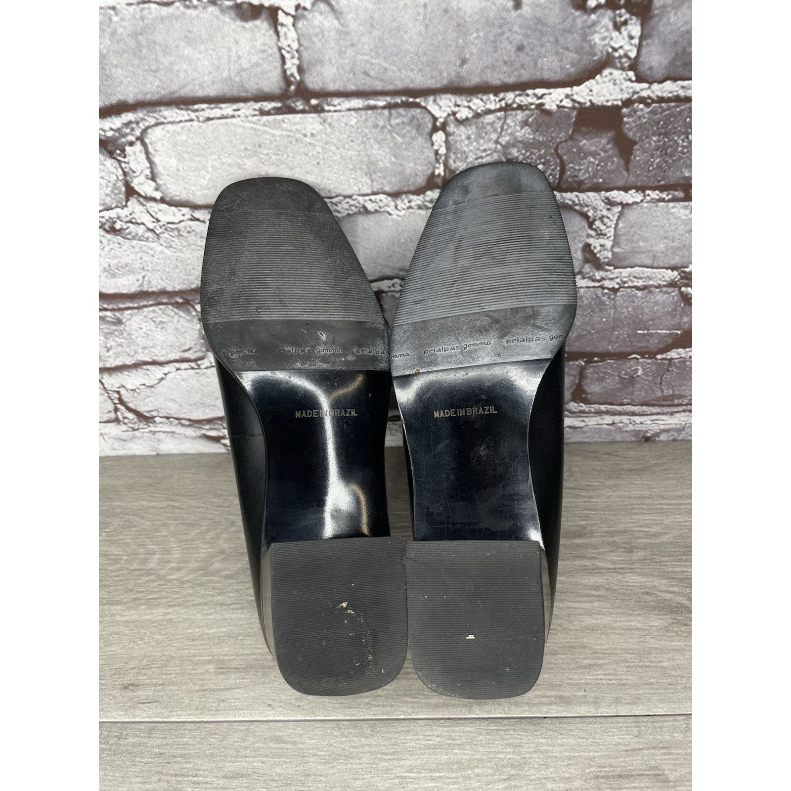 Rockport Rockport Black Leather Square Toe Casual Heel Shoes Women Sz Size US 8.5 / IT 38.5 - 8 Thumbnail