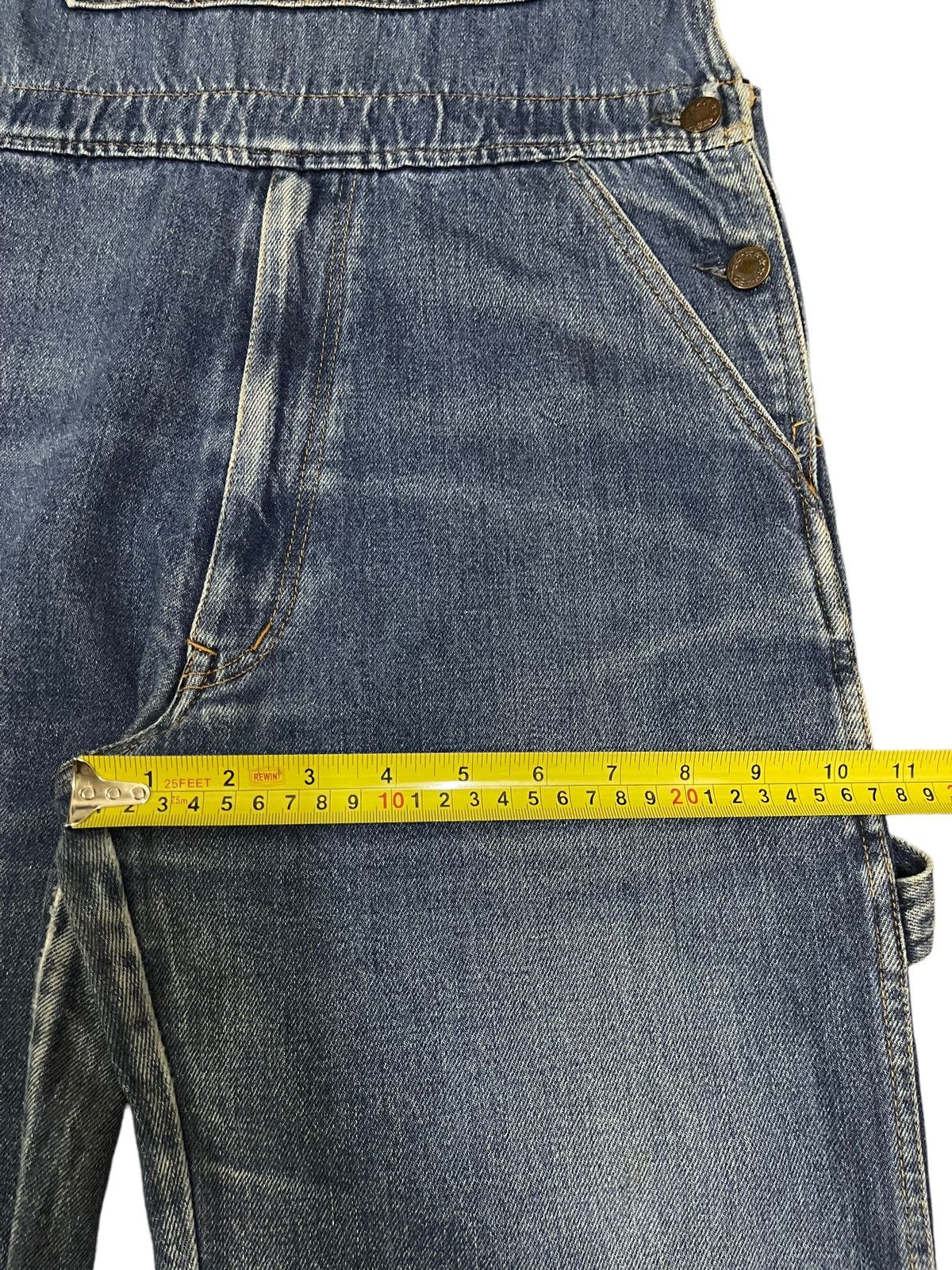 Hysteric Glamour Vintage Japanese Brand Blue Wash Style Denim Overall Size US 31 - 15 Thumbnail