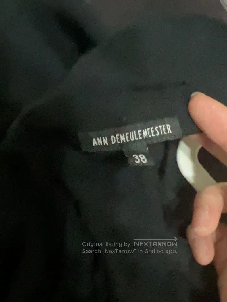 Ann Demeulemeester Ann Demeulemeester Embroidered Black Shirt. Size US XS / EU 42 / 0 - 3 Thumbnail