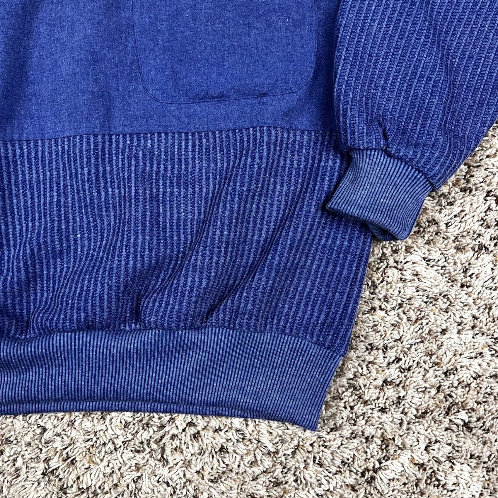 Vintage VINTAGE Hukapoo Polo Shirt Mens Medium Blue 90s Knit Pullover Collared Long Sleeve Button Top Size US M / EU 48-50 / 2 - 5 Thumbnail