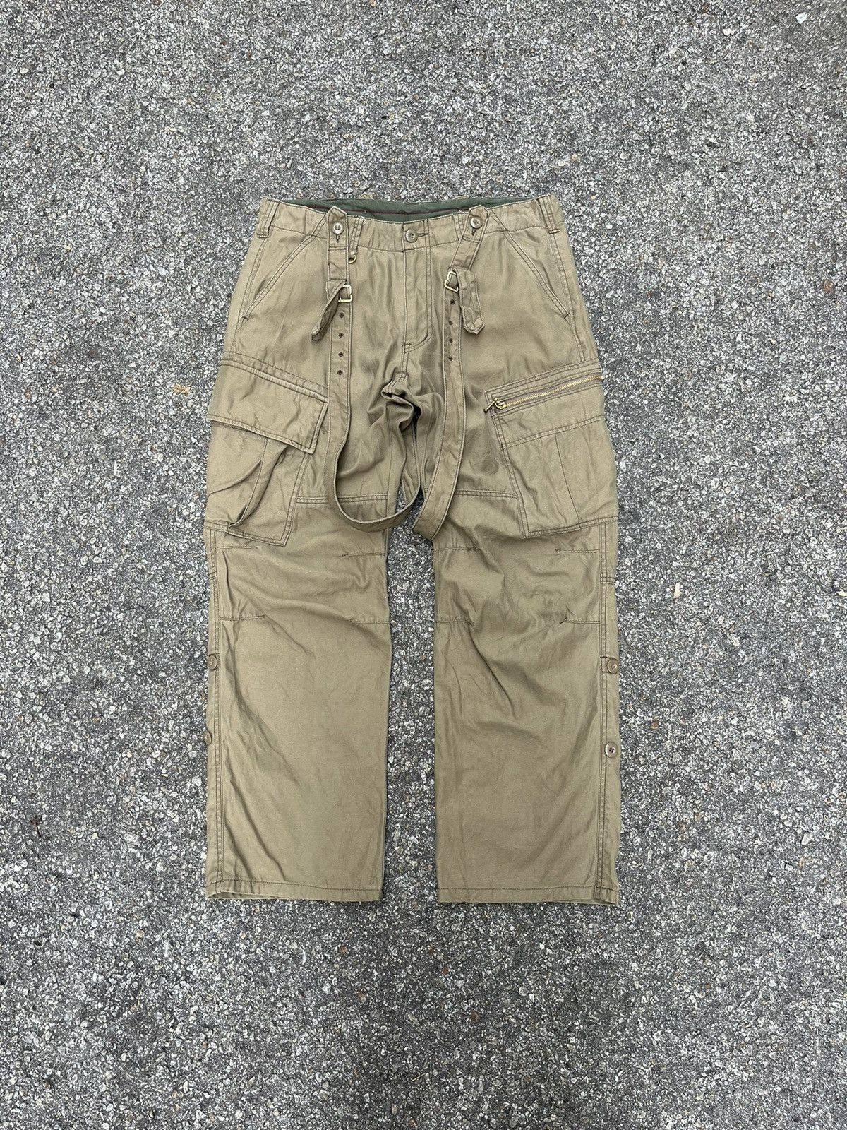 Number (N)ine Japanese Brand Cargo Pants Suspender Goa Style Size US 32 / EU 48 - 3 Thumbnail