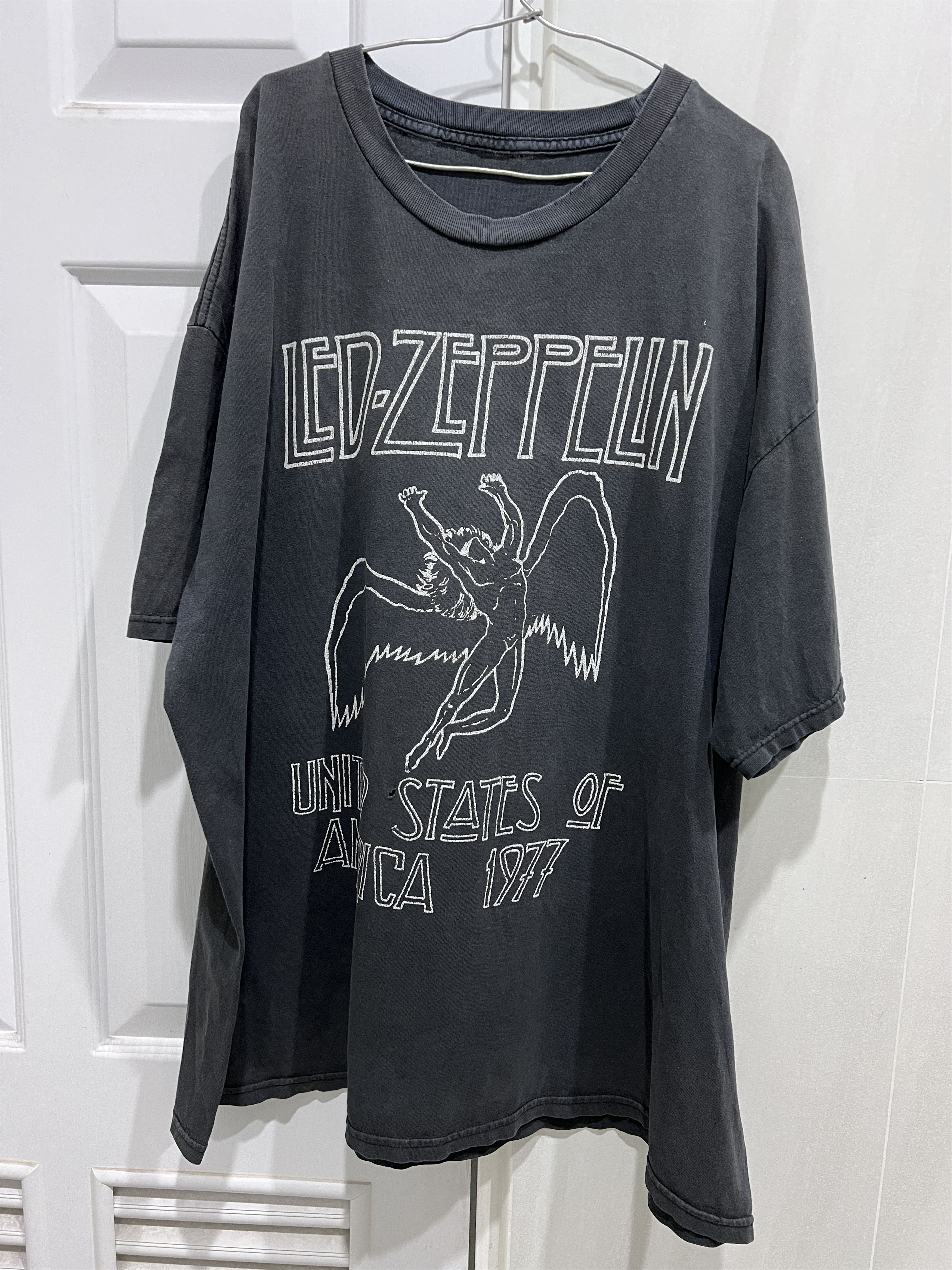 Band Tees × Vintage Vintage Y2K Led Zeppelin Promo Tee 2XL Faded Size US XXL / EU 58 / 5 - 1 Thumbnail