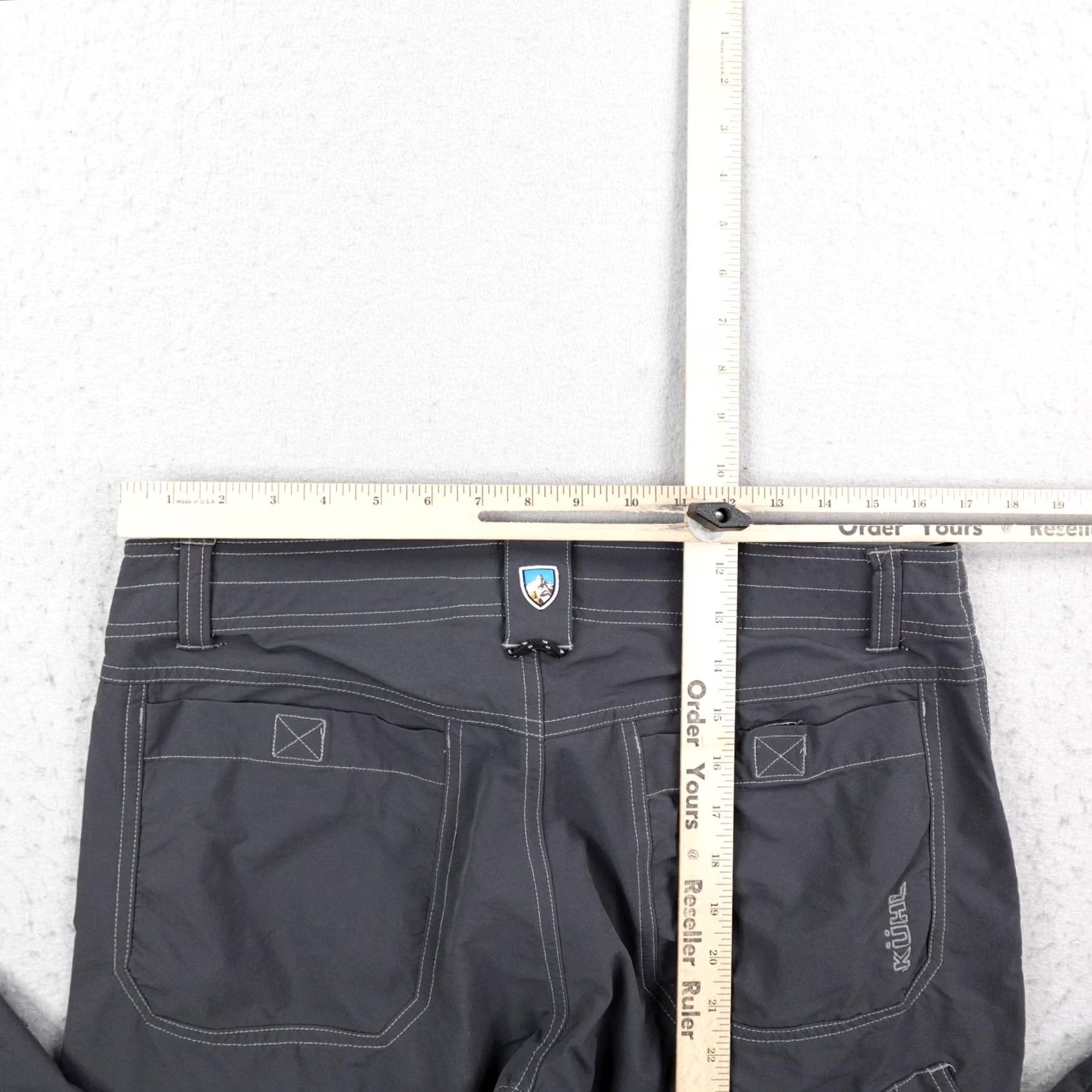 Vintage Kuhl Pants Mens Gray Cargo Loose Fit 34x32 Hiking Trail Outdoor Flex Size US 34 / EU 50 - 7 Thumbnail