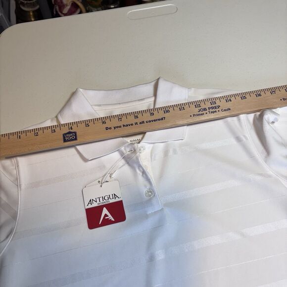Antigua Antigua Golf Polo Women Striped Desert Dry Short Sleeve M Size M / US 6-8 / IT 42-44 - 7 Thumbnail