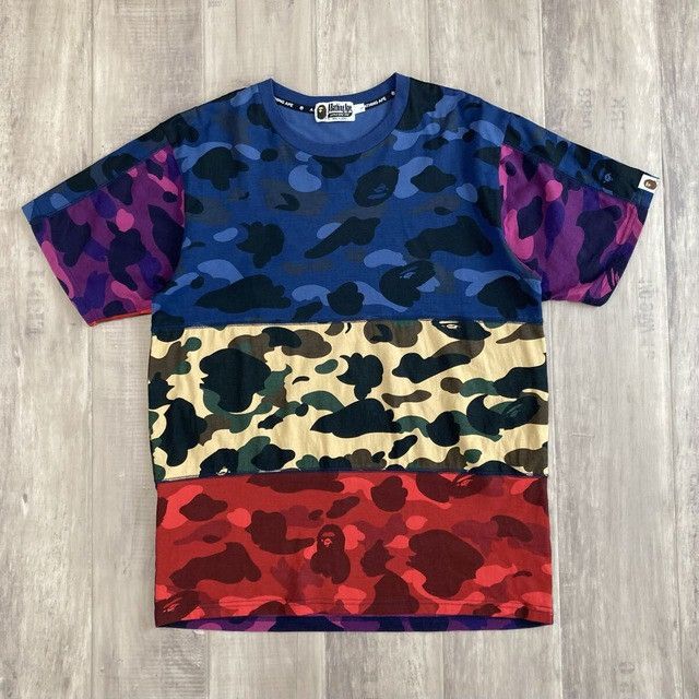 Bape BAPE CRAZY CAMO College Logo T-Shirt a bathing ape Size US L / EU 52-54 / 3 - 2 Thumbnail