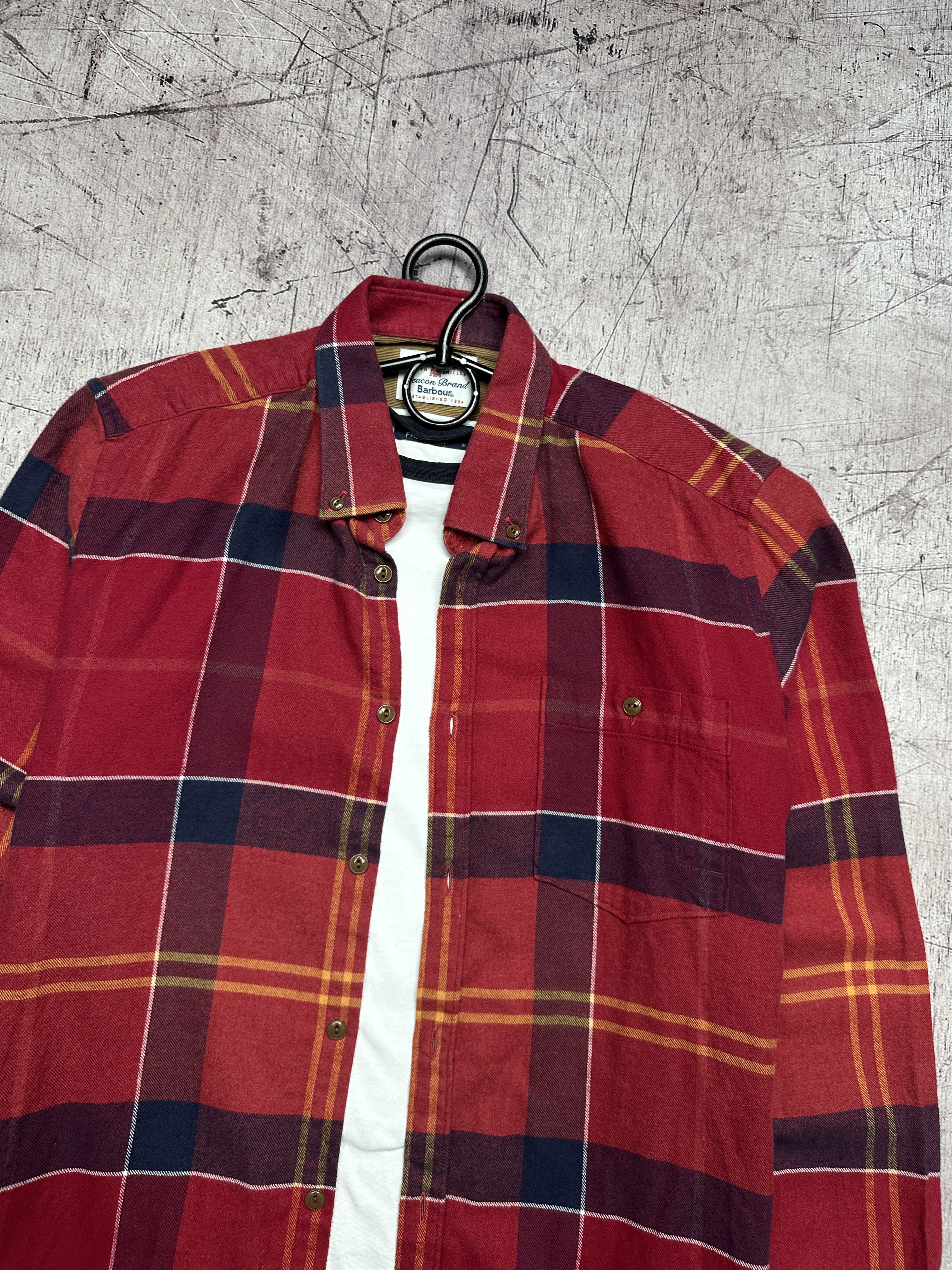 Barbour Barbour Vintage Mens Flannel Check Shirt Size US M / EU 48-50 / 2 - 2 Thumbnail
