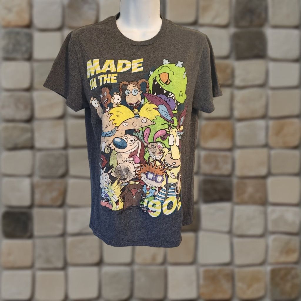 Nickelodeon Nickelodeon Made In The 90’s Logo T-Shirt Women S Gray Crew Neck Short Sleeve Cartoon Basic Casual Size S / US 4 / IT 40 - 1 Thumbnail