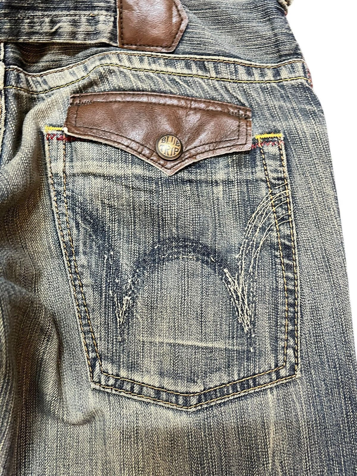 Edwin Vintage Edwin Bluetrip Mudwash Clawmark Distressed Denim Size US 32 / EU 48 - 9 Thumbnail