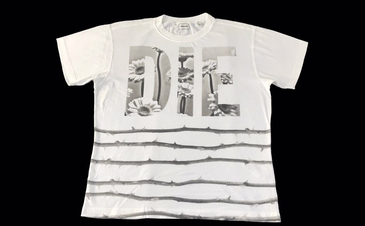 Diesel Hype Diesel Spell Out Floral Art Motif Tee Size US L / EU 52-54 / 3 - 1 Thumbnail