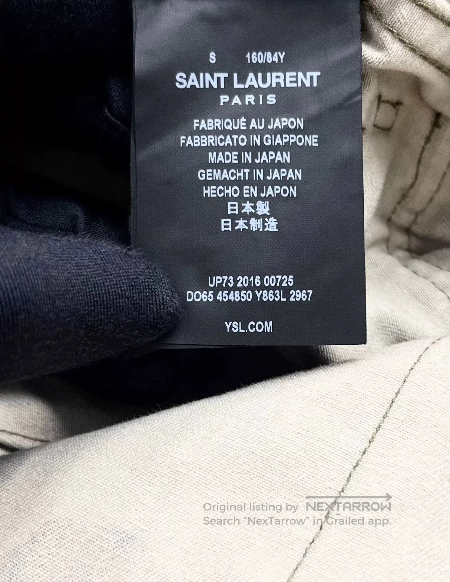 Saint Laurent Paris saint laurent camo utility jacket with logo. Size US S / EU 44-46 / 1 - 4 Thumbnail