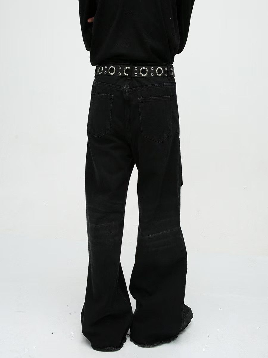 Japanese Brand × Jean Loose Straight Leg Wide Leg Raw Edge Jeans Size US 30 / EU 46 - 1 Thumbnail