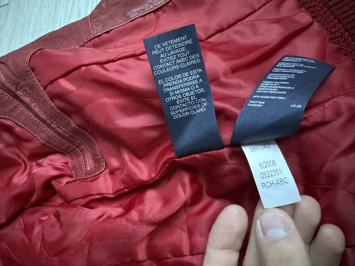 Designer × Tommy Hilfiger × Vintage Vintage Tommy Hilfiger women’s Leather Jacket Size XS / US 0-2 / IT 36-38 - 6 Thumbnail