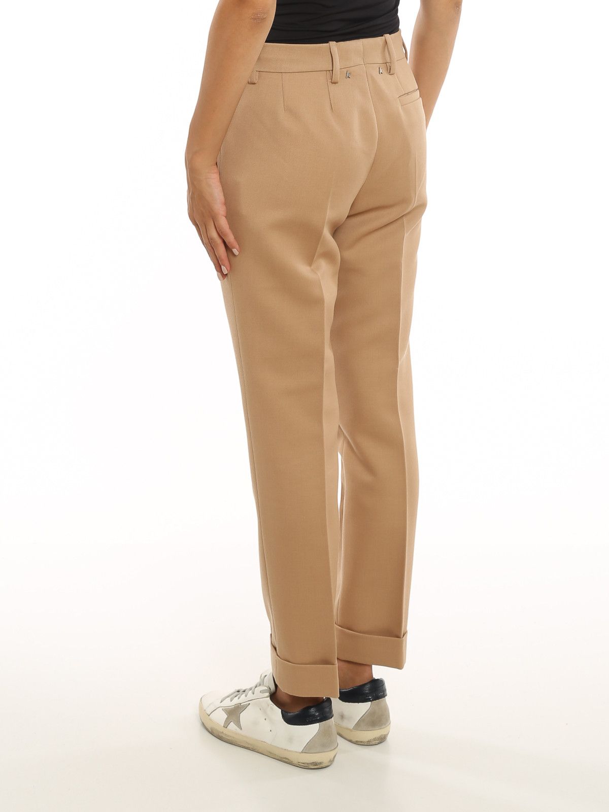 Golden Goose o1y0725 Casual Pant in Beige Size 26" / US 2 / IT 38 - 3 Thumbnail