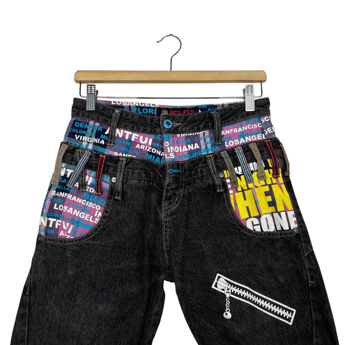 Japanese Brand Vintage Antful Double Waist Seditionaries Denim Jeans Size US 28 / EU 44 - 2 Thumbnail