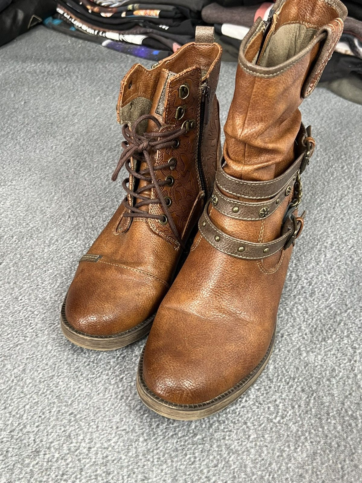 Vintage Vintage Mustang Avant Garde Leather Boots Size US 8.5 / IT 38.5 - 8 Thumbnail