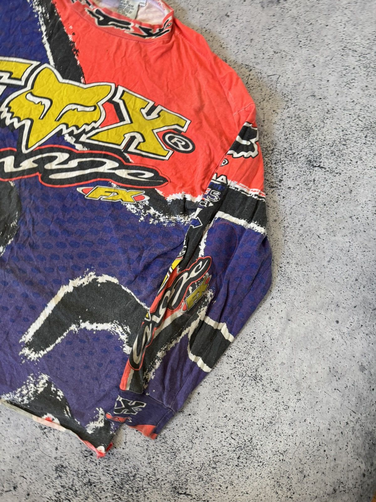 Fox Racing Fox Racing × Very Rare Vintage 90's Team Fox Racing Jersey Size US XXL / EU 58 / 5 - 5 Thumbnail