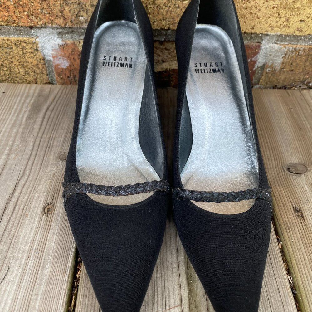 Stuart Weitzman Vintage Stuart Weitzman Womens Pump Size 6 Black Satin High Size US 6 / IT 36 - 5 Thumbnail