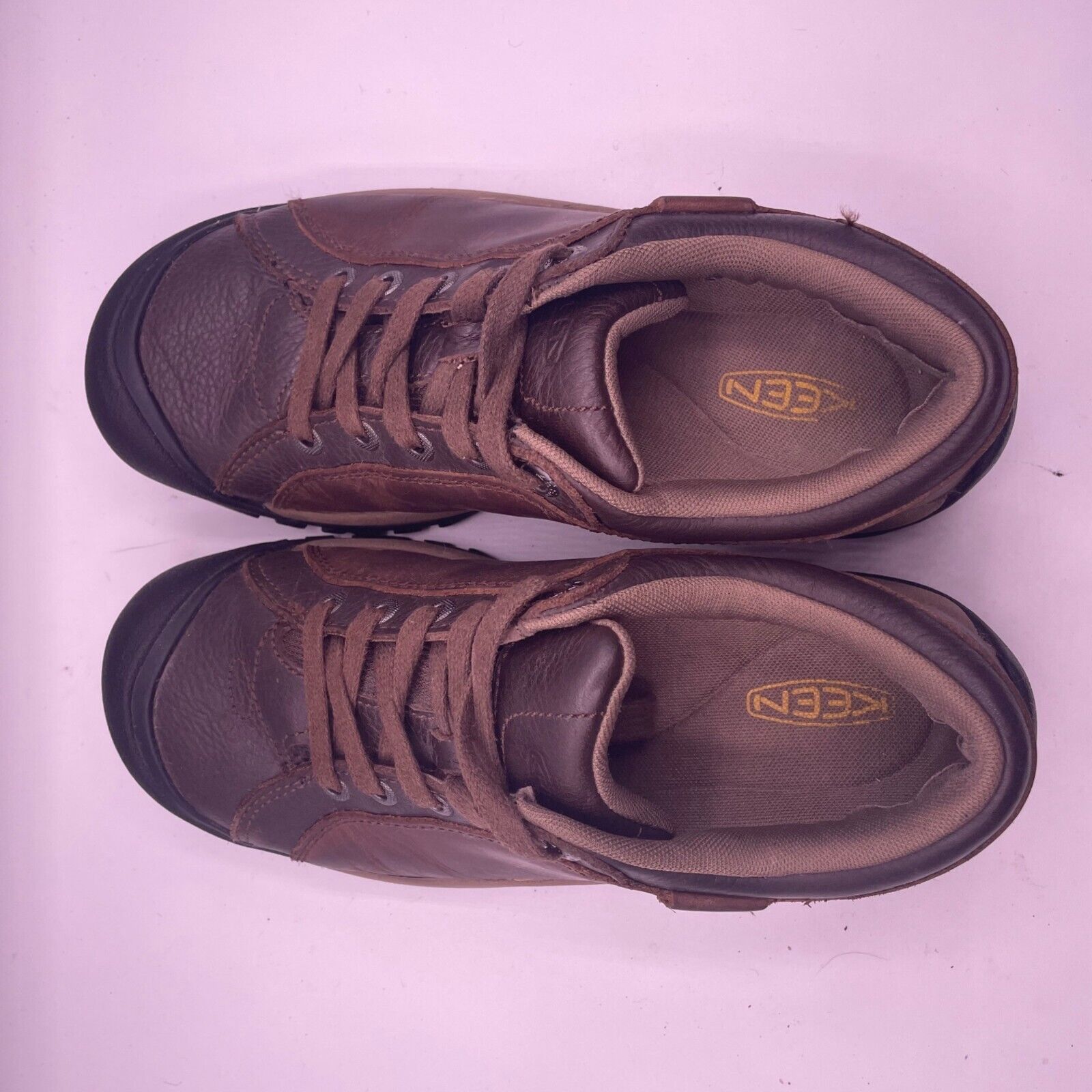KEEN Keen Briggs Leather Brown Oxford Low Trail Shoes Womens 7 Size US 7 / IT 37 - 7 Thumbnail