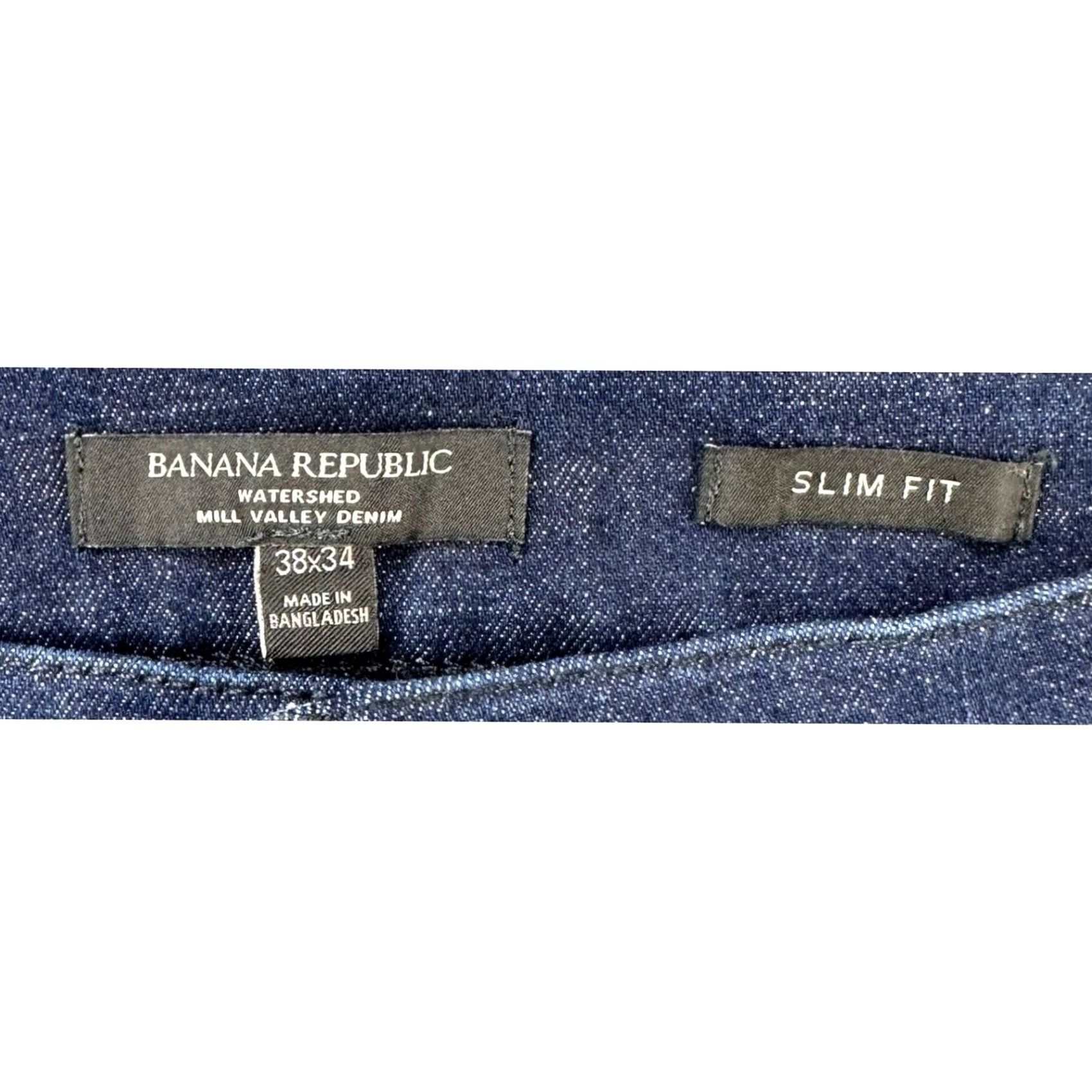 Banana Republic Banana Republic Watershed Jeans Slim Mens 38X34 Blue Mill Valley Denim Stretch Size US 38 / EU 54 - 4 Thumbnail
