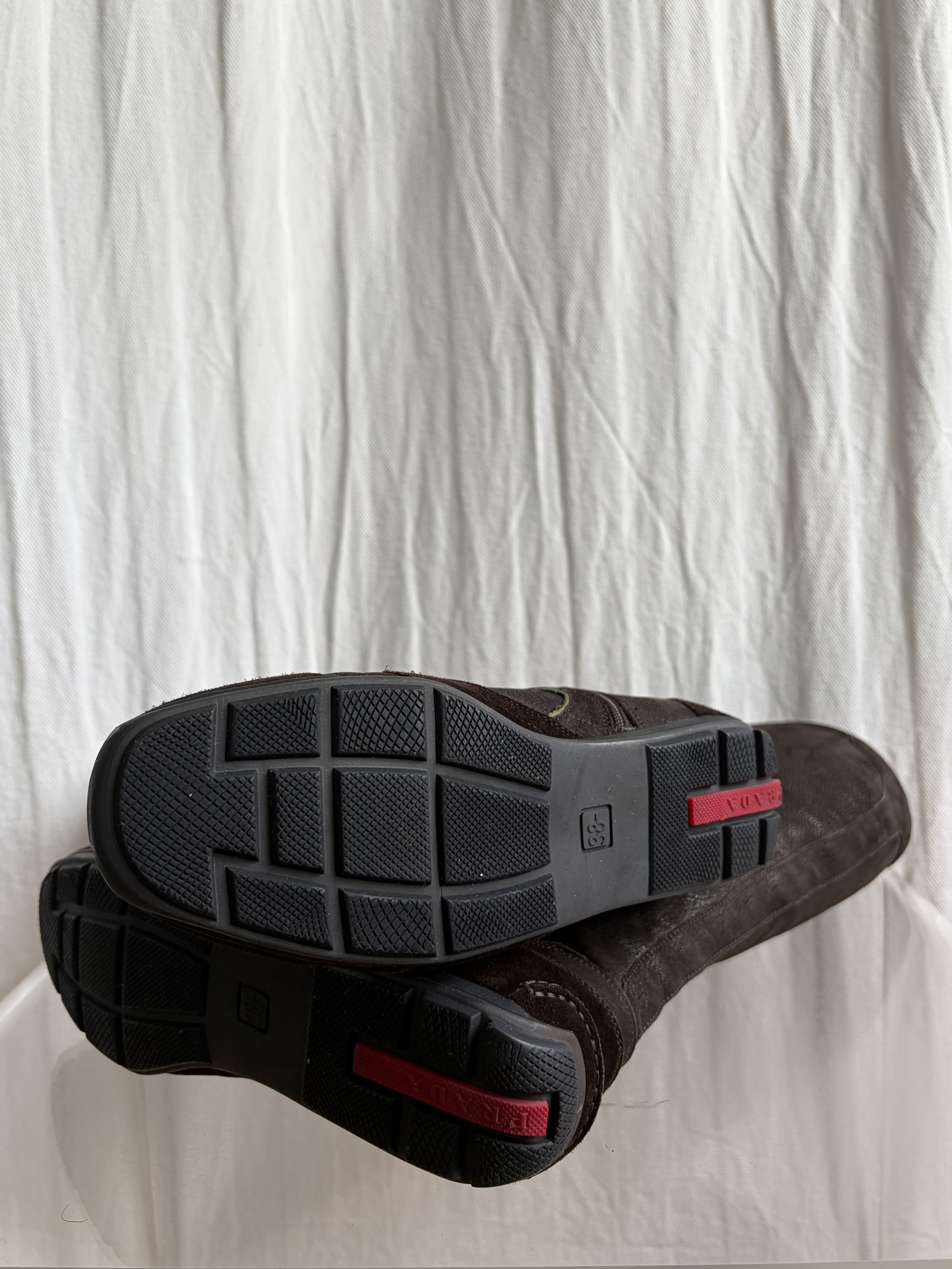 Prada 2000s Lace-Up Boxing Sneakers Size US 7.5 / IT 37.5 - 6 Thumbnail