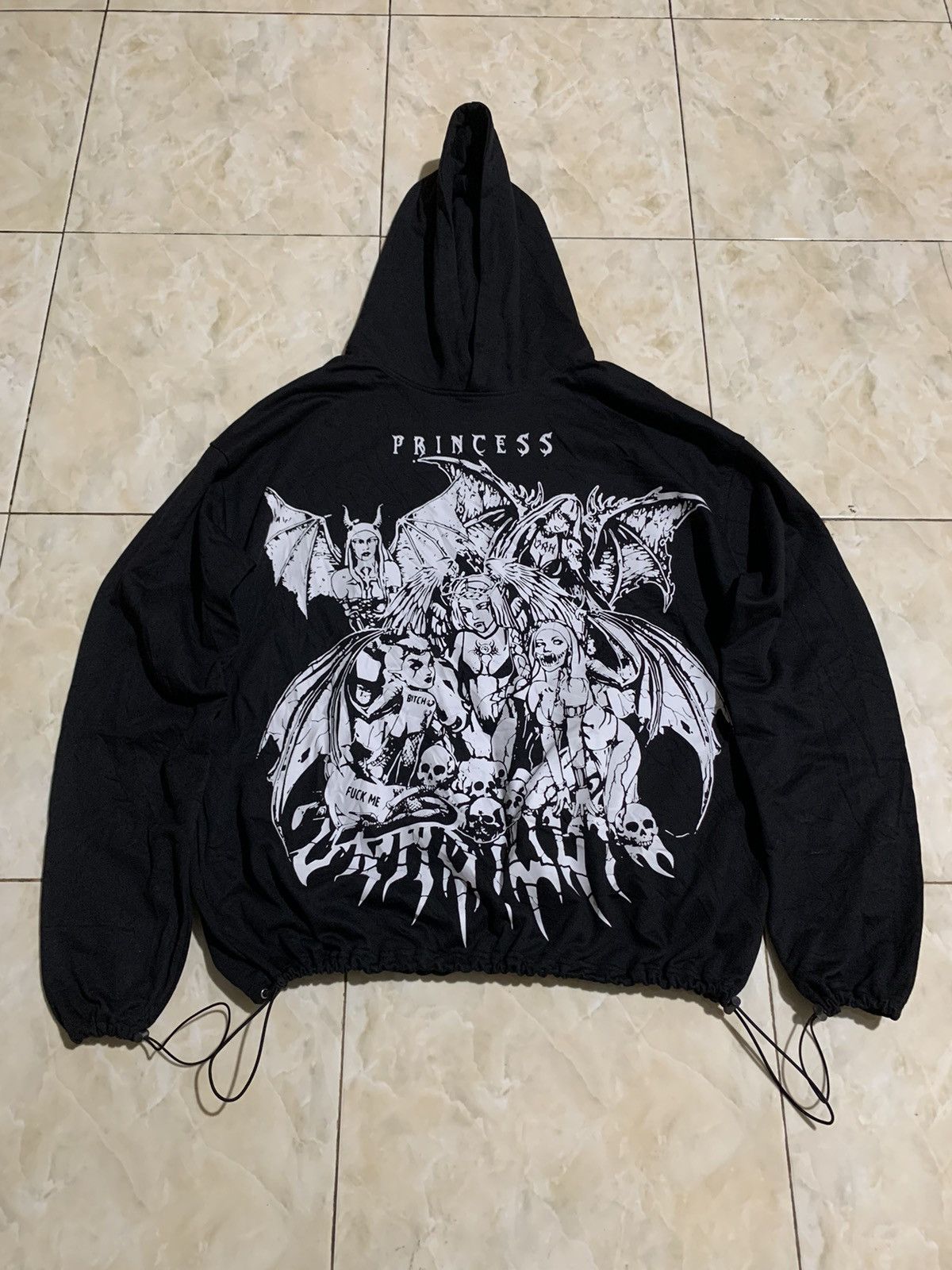 14th Addiction 2000s Vahs✝️Void FUCK ME BITCH devil princess gothic hoodie Size US L / EU 52-54 / 3 - 7 Thumbnail