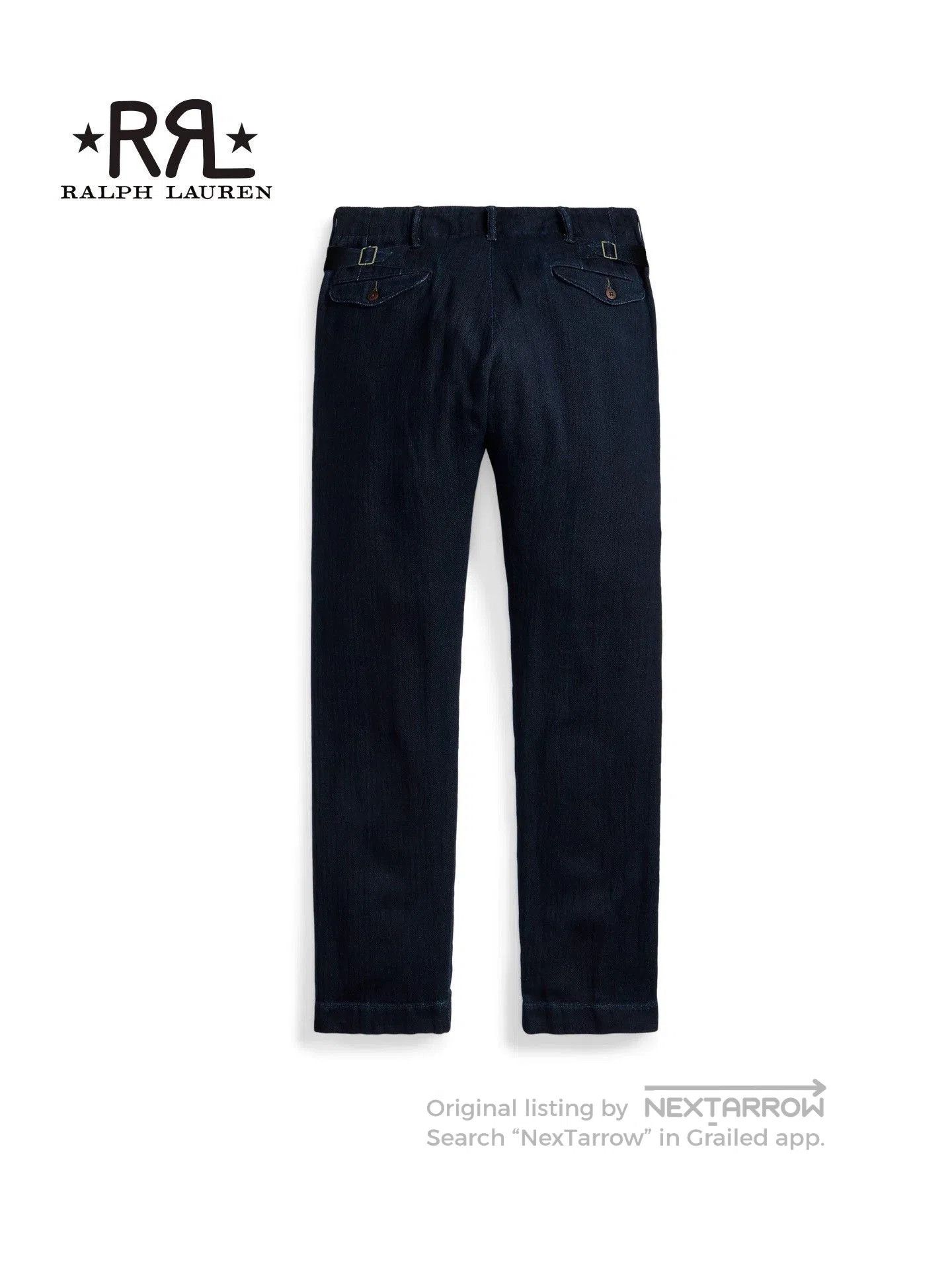 RRL Ralph Lauren RRL 26SS Slim Cotton Herringbone Trousers. Size US 34 / EU 50 - 2 Thumbnail
