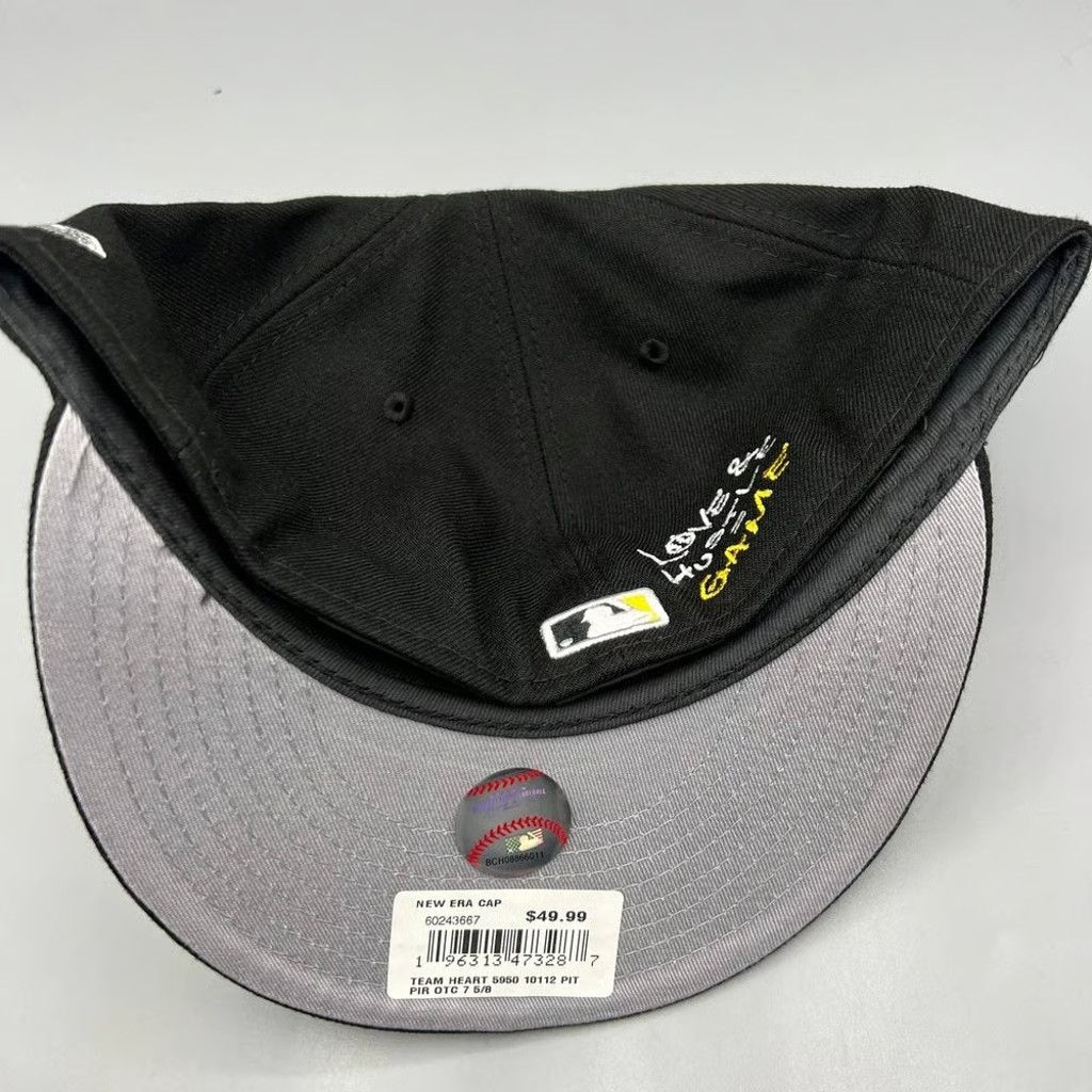 New Era Pittsburgh Pirates Hat Men 7 5/8 59Fifty New Era Fitted Cap Size ONE SIZE - 6 Thumbnail