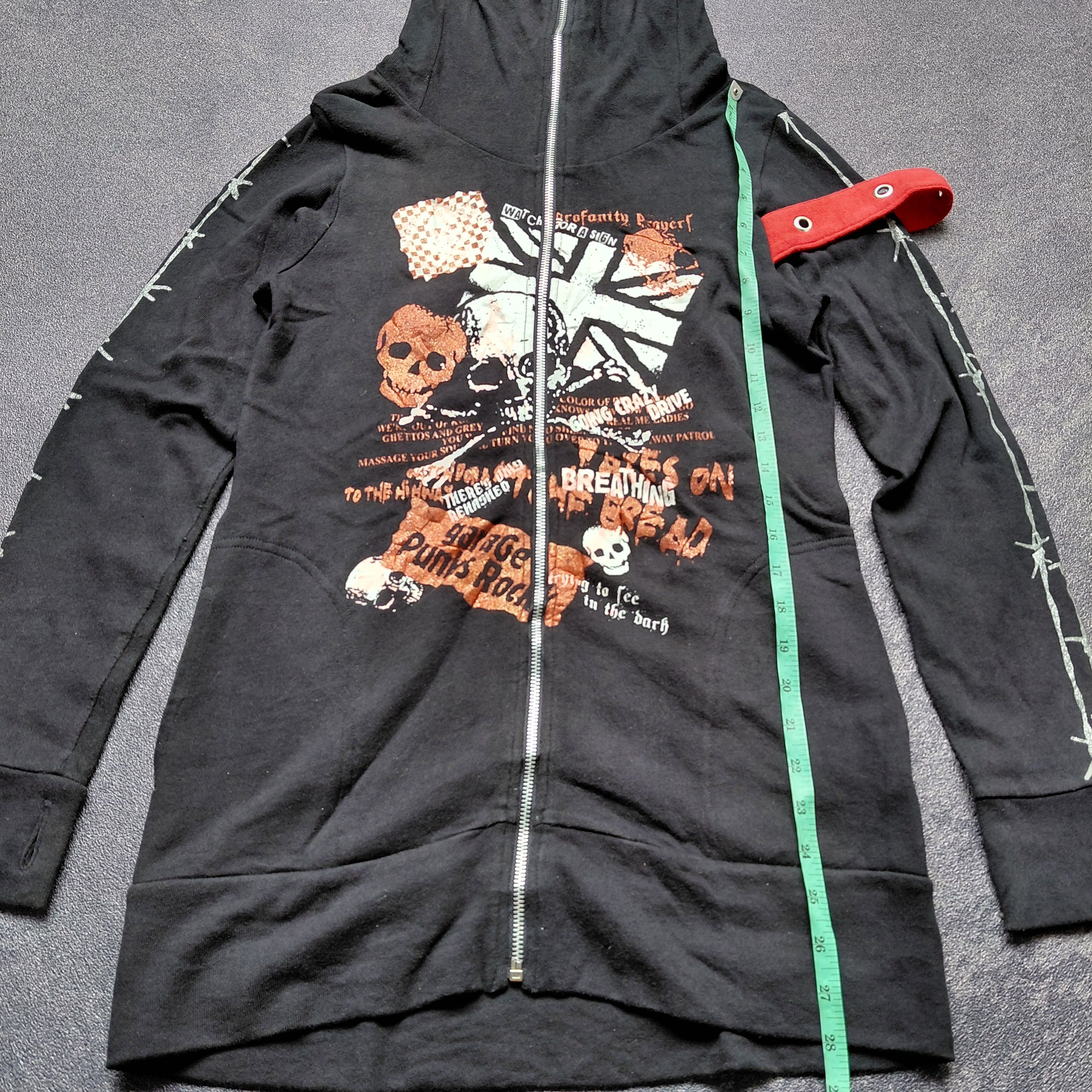 Japanese Brand Vintage Y2k TRPP GIRL Skull Style Punk Hoodie Size US M / EU 48-50 / 2 - 8 Thumbnail