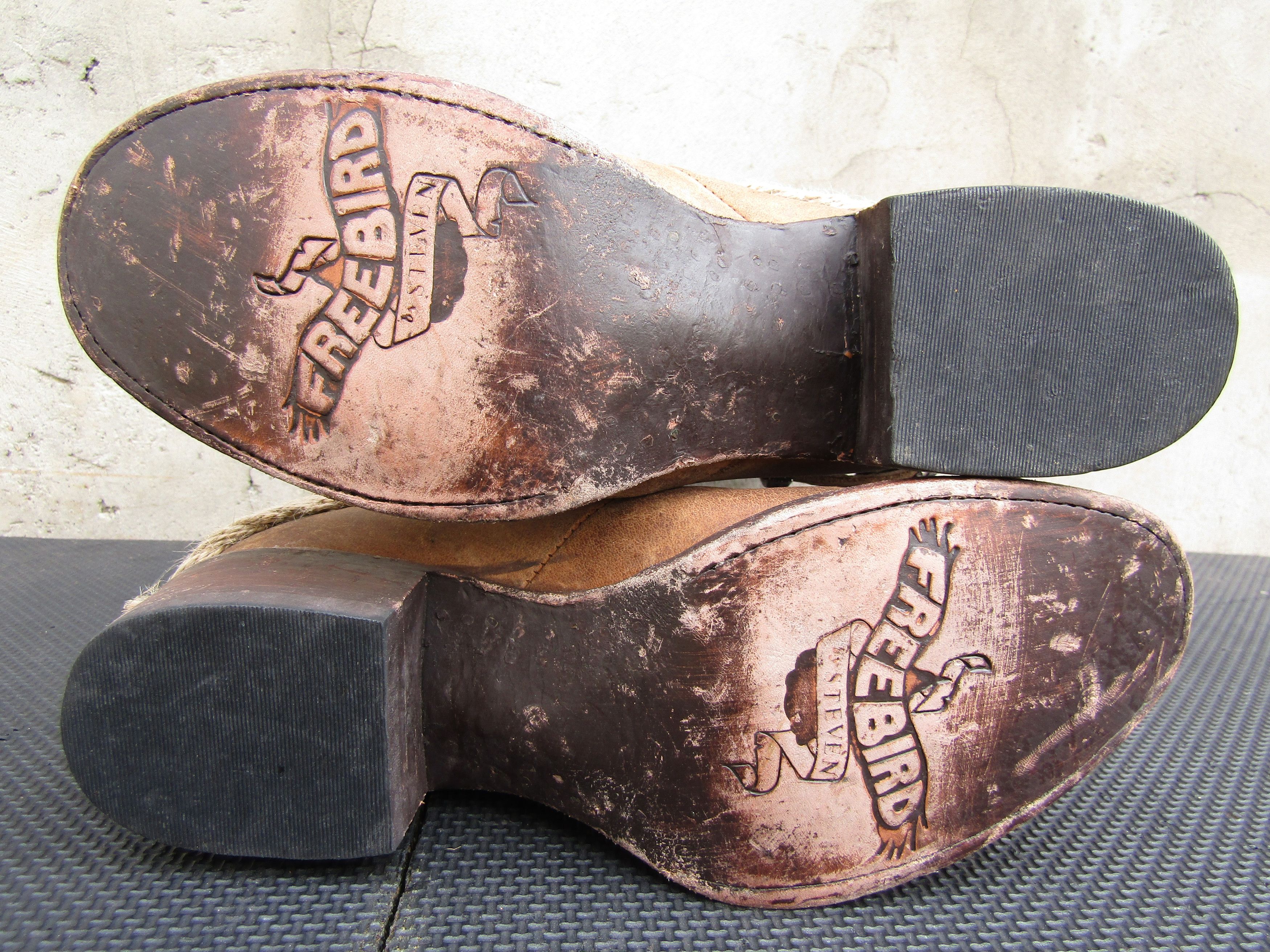 FREEBIRD Freebird By Steven Drove Distressed Brown Leather Harness Size US 7 / IT 37 - 10 Thumbnail