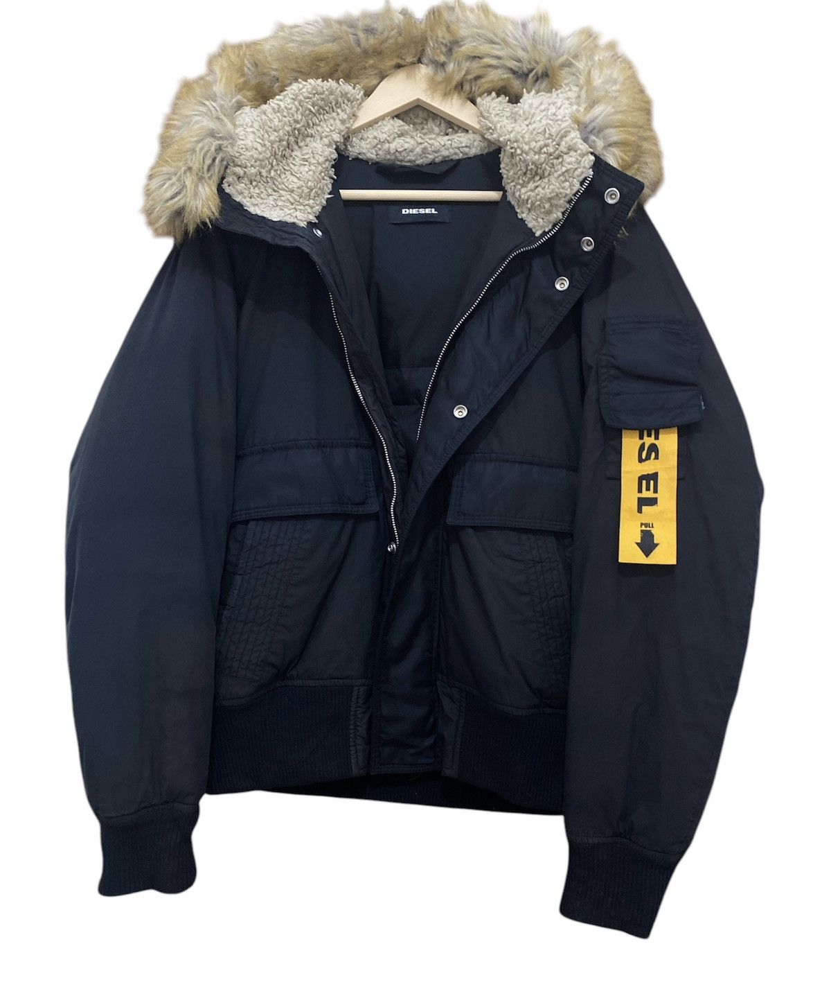 Diesel Rare Diesel Eco Fur W-Burke Puffer Bondage Jacket Size US M / EU 48-50 / 2 - 4 Thumbnail