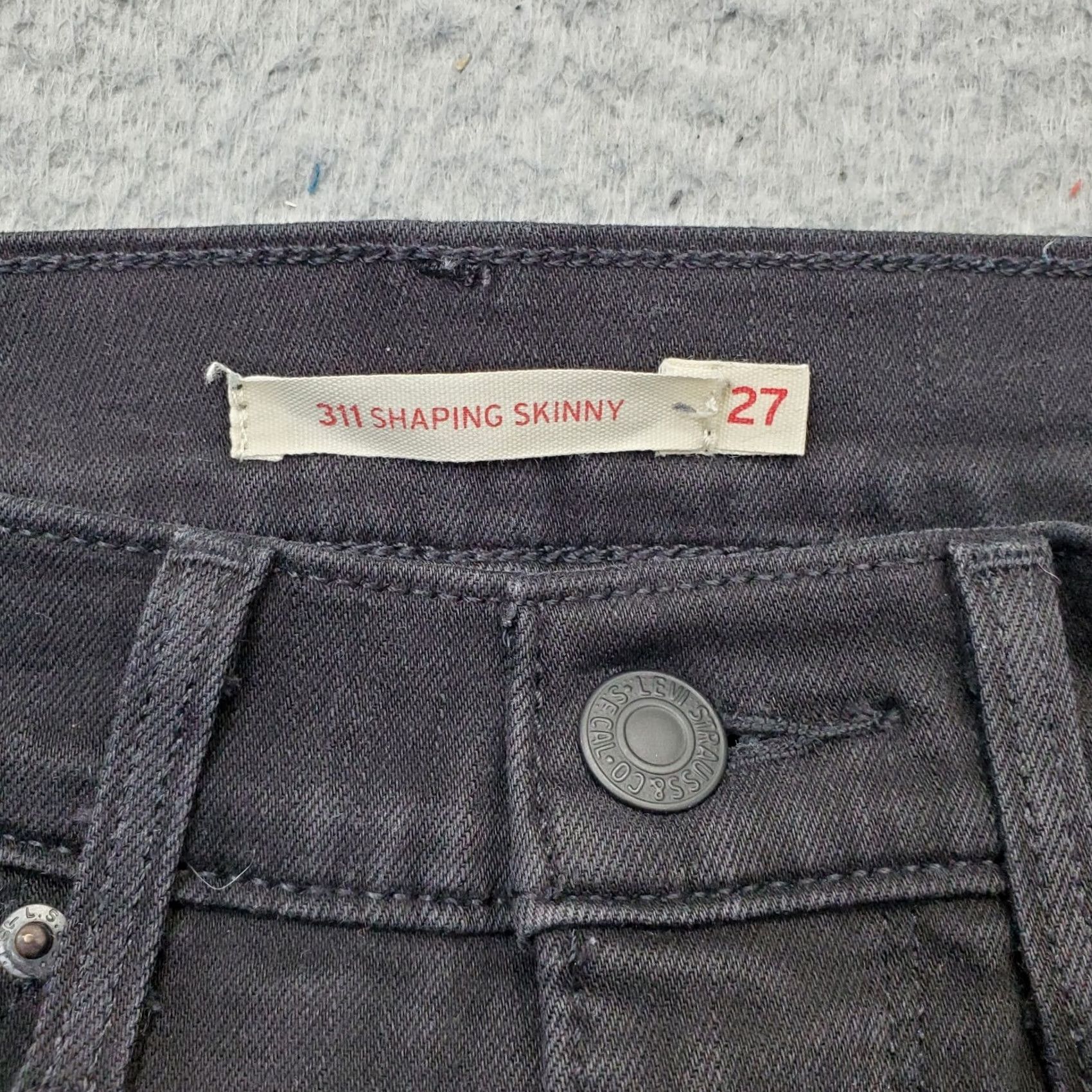 Levi's Levi's Jeans Womens 27 Black Denim 5-Pocket Streetwear 311 Shaping Skinny Leg Size Womens 27 Black Denim Jeans Womens 27 Shaping Skinny Leg Jeans Size 27" / US 4 / IT 40 - 7 Thumbnail