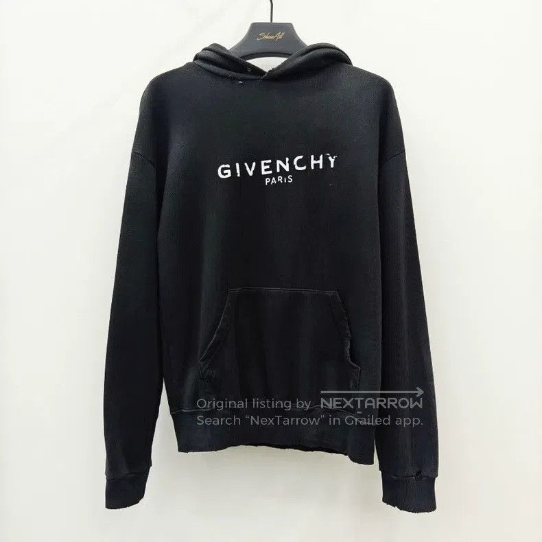 Givenchy Givenchy Distressed Logo Destroyed Hoodie Size US XS / EU 42 / 0 - 1 Thumbnail