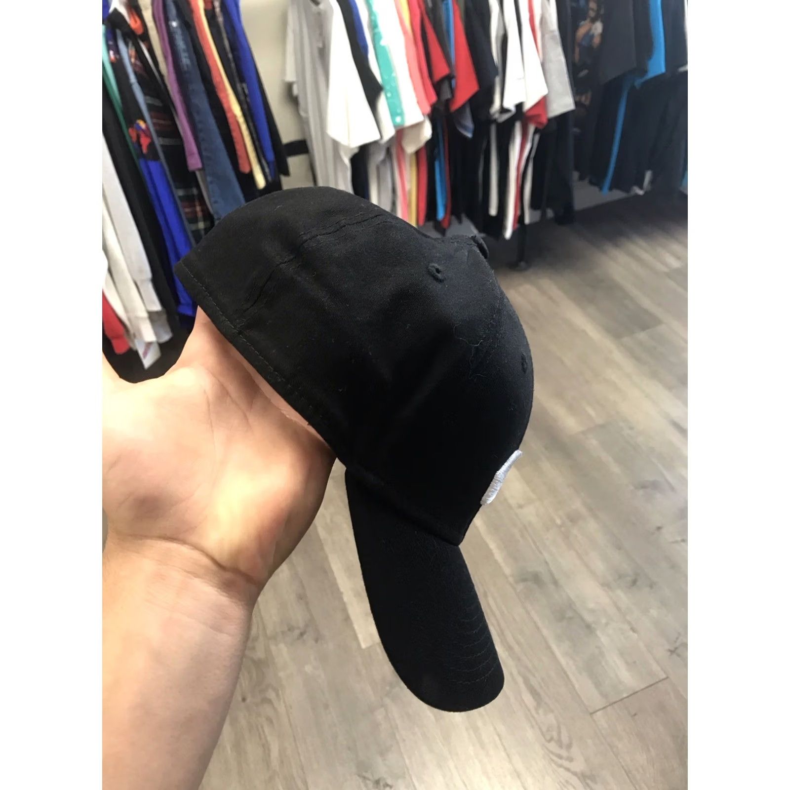 New Era New Era Hat M/L Black Mountain and Wave Logo Embroidery 3930 Mens Size ONE SIZE - 4 Thumbnail