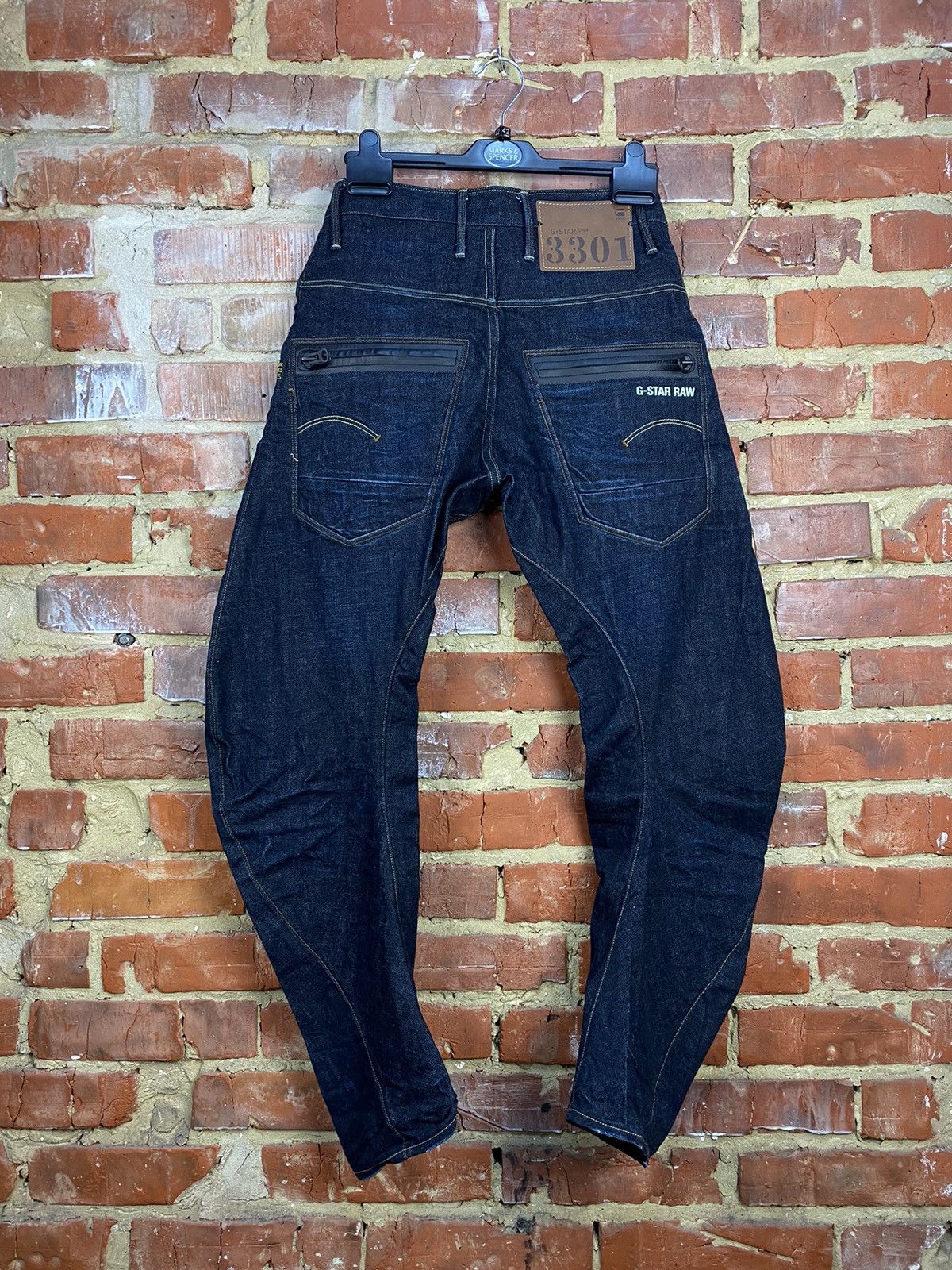 G-Star G-Star Raw 3301 Riley Loose Tapered Denim Jeans Size US 29 - 2 Thumbnail
