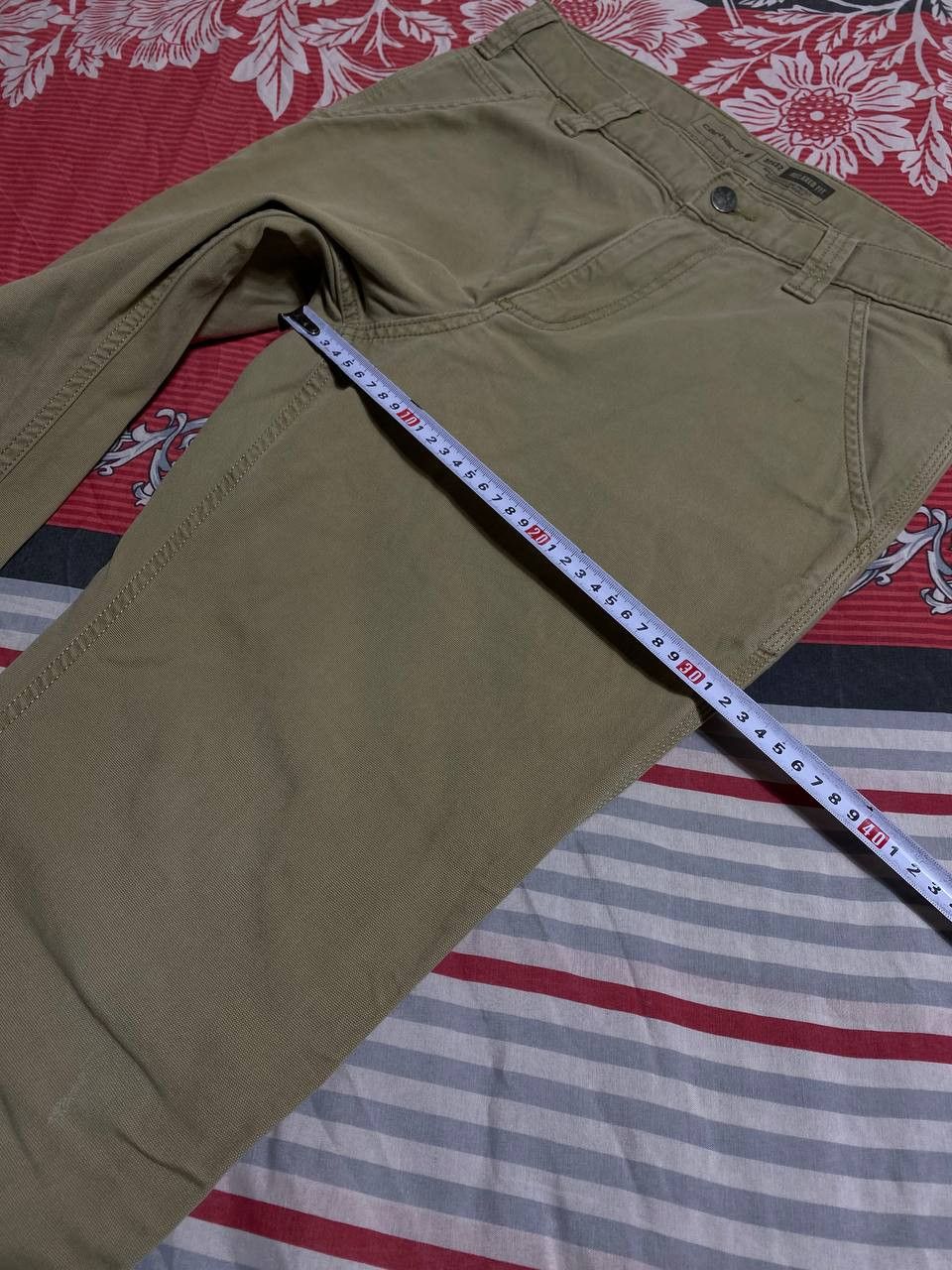 Carhartt × Japanese Brand Crazy Crash Dirty Baggy Faded Jean Japan Avant Garde Style Size US 32 / EU 48 - 19 Thumbnail