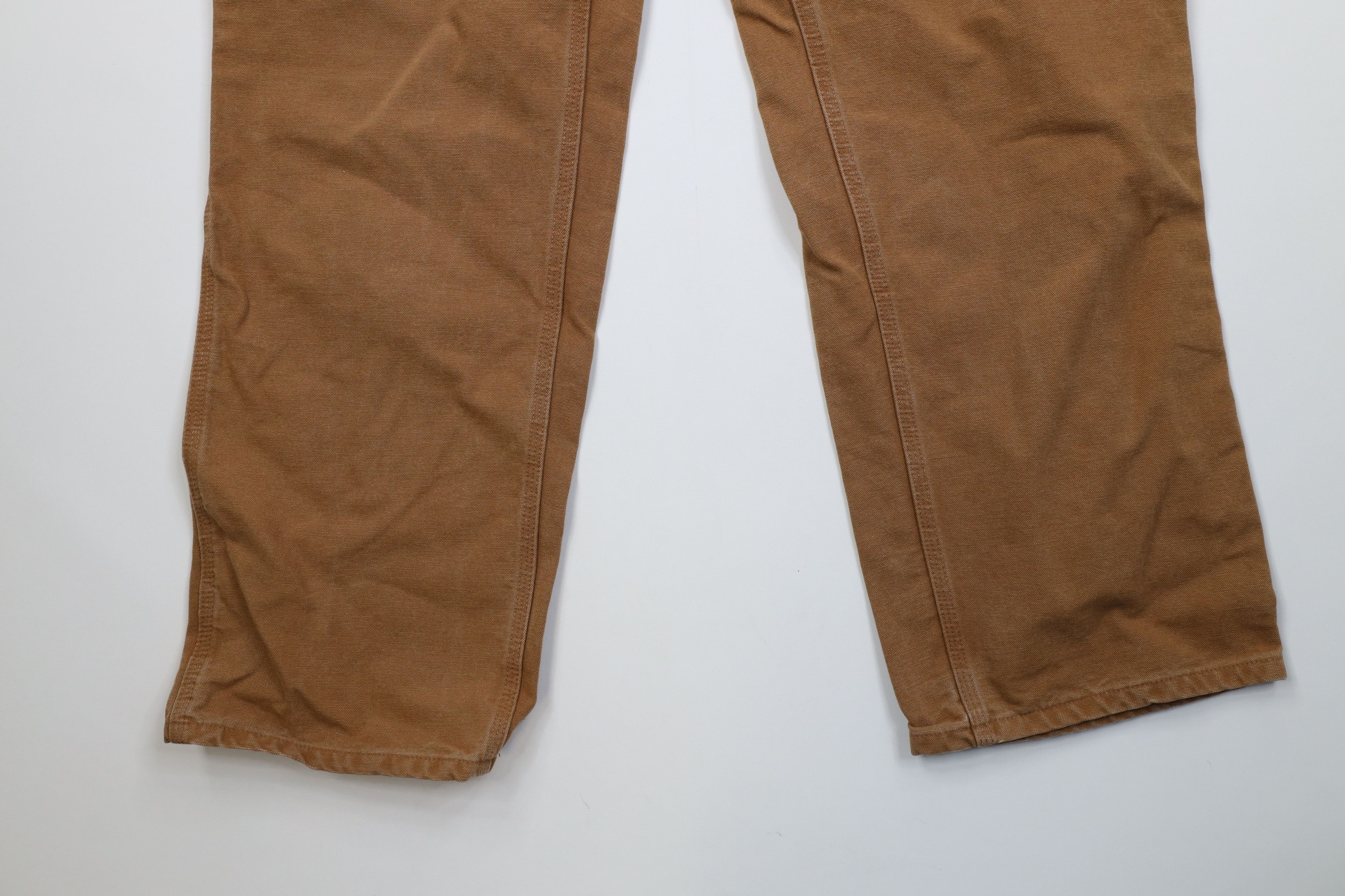 Carhartt Vintage Y2K Carhartt Wide Leg Dungaree Pants Duck Brown Size US 38 / EU 54 - 4 Thumbnail