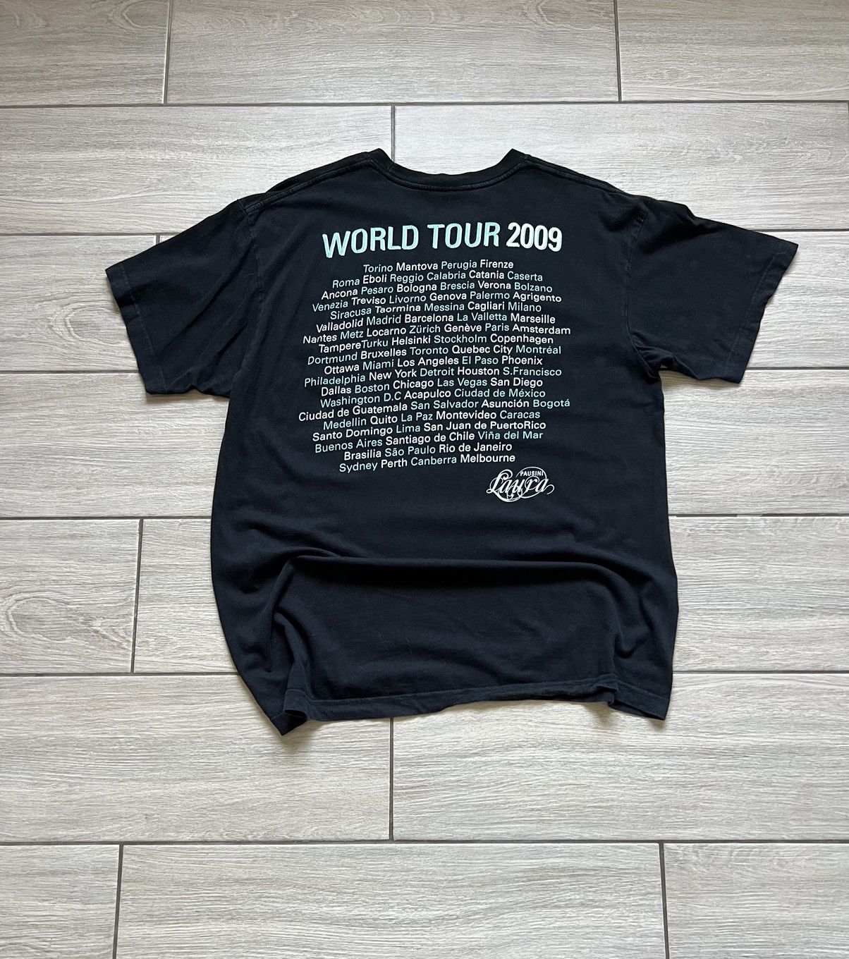 Band Tees 1997 Laura Pausini World Wide Tour Vintage T-Shirt Size US XL / EU 56 / 4 - 7 Thumbnail