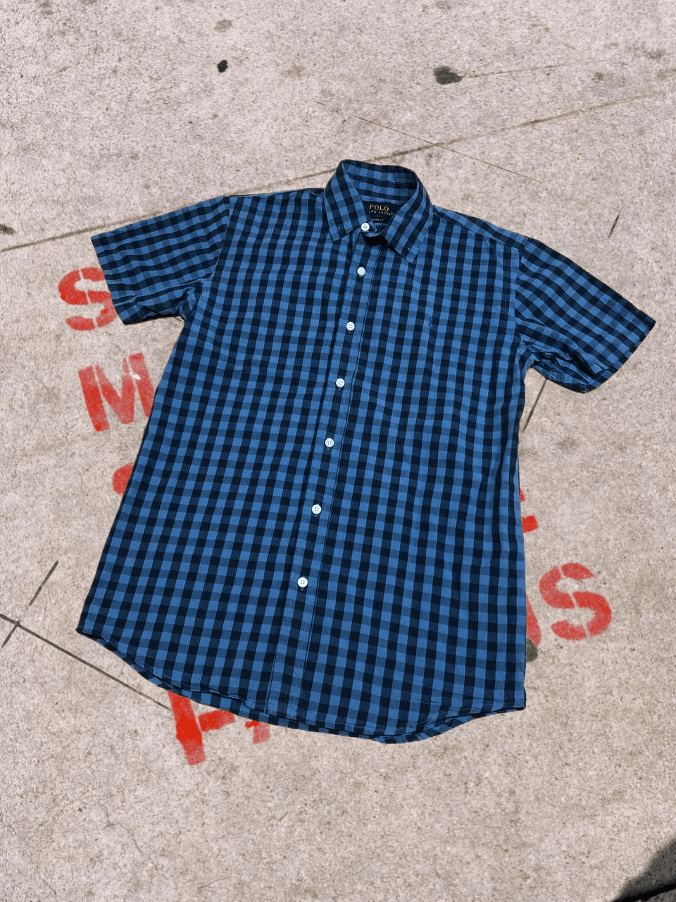 Polo Ralph Lauren Polo Ralph Lauren Custom Fit Plaid Button-Down Shirt Size US S / EU 44-46 / 1 - 1 Thumbnail